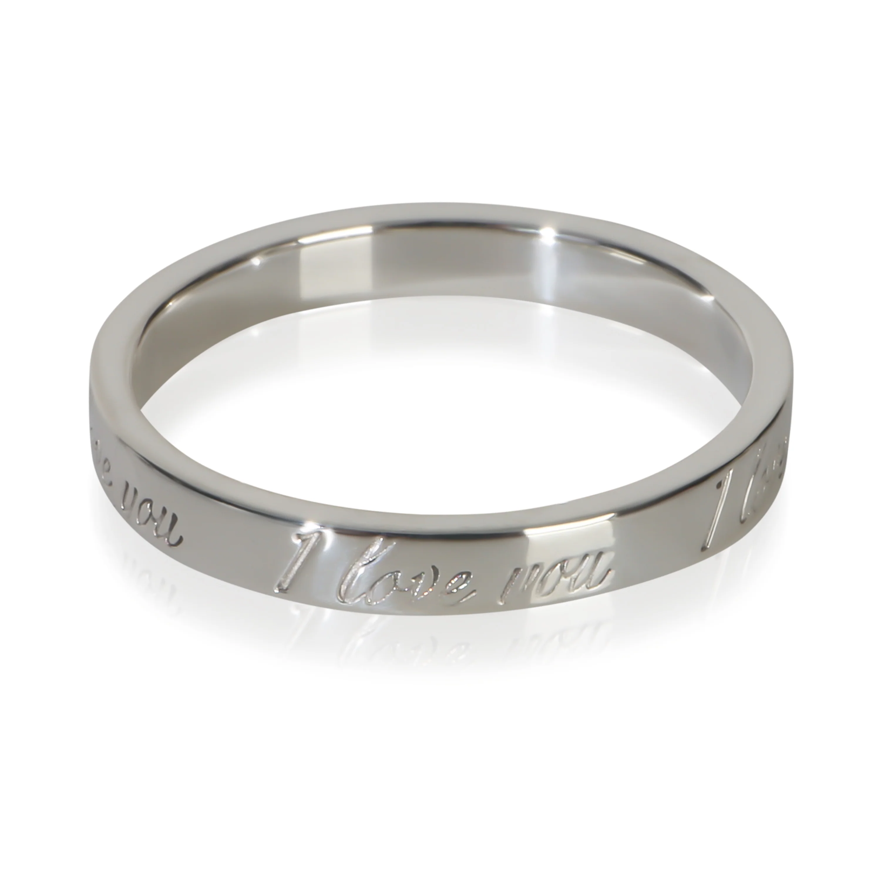 Sterling Silver Notes I Love You Ring - Image 2
