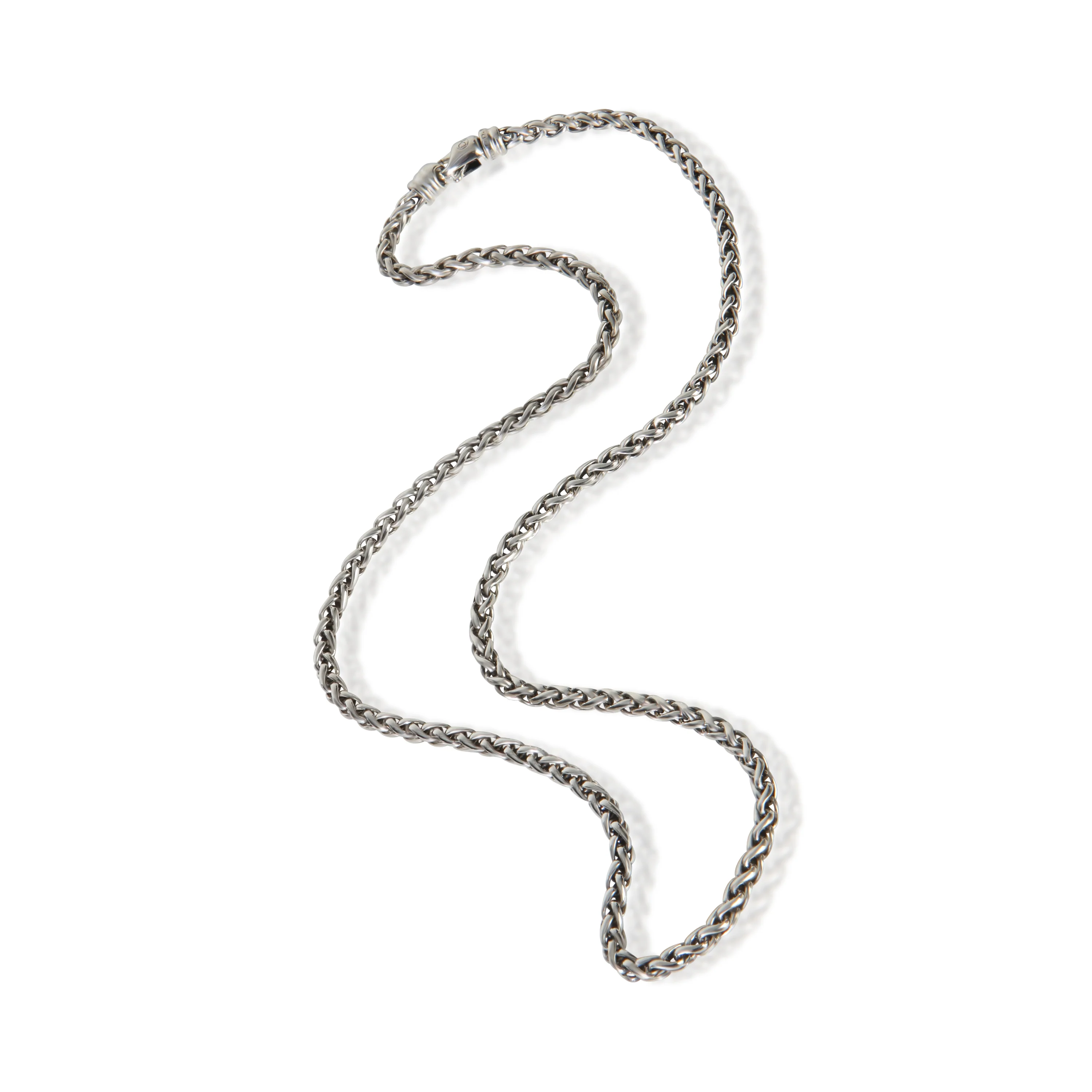 Sterling Silver  Wheat Chain Necklace - Image 3