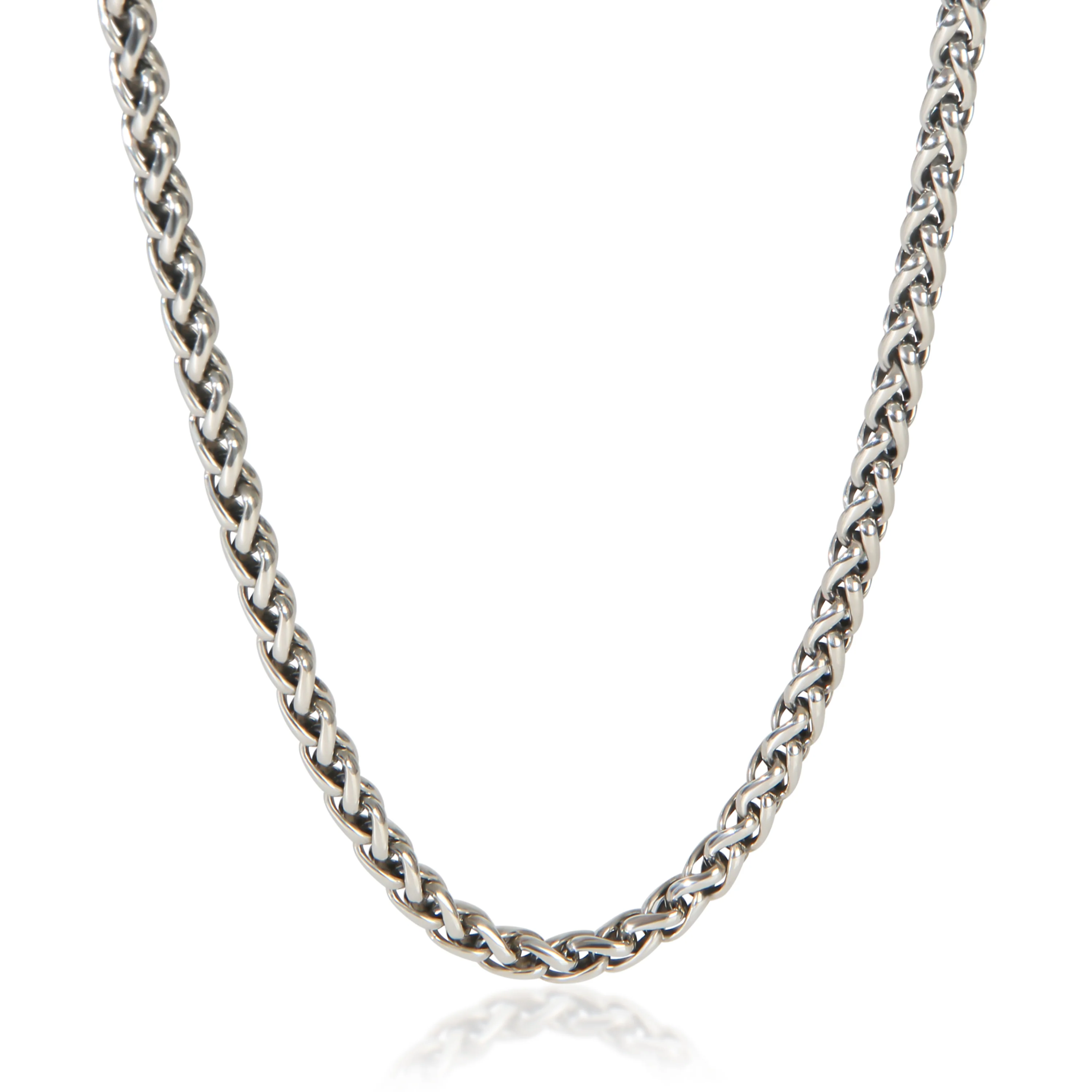 Sterling Silver Wheat Chain Necklace