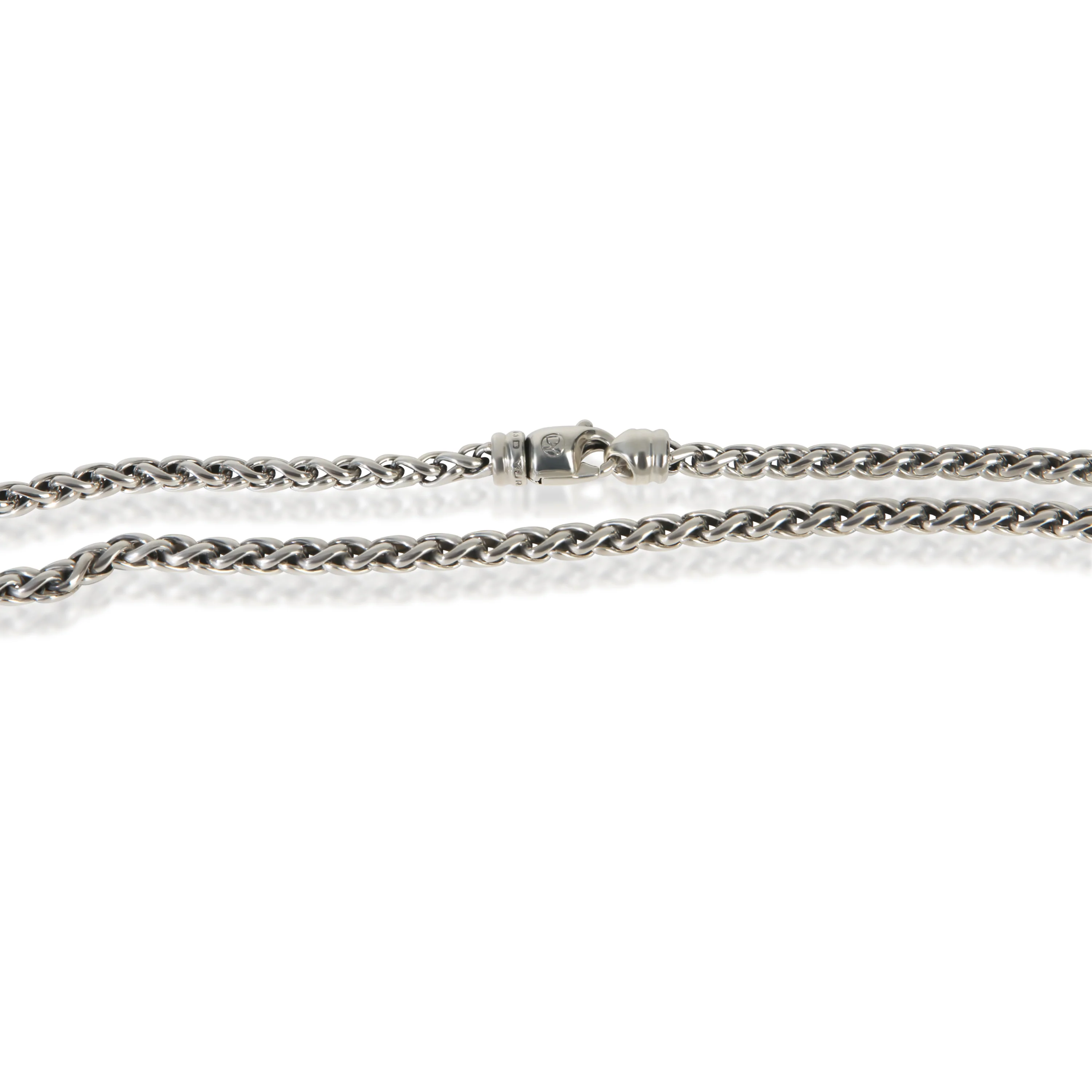 Sterling Silver Wheat Chain Necklace - Image 2