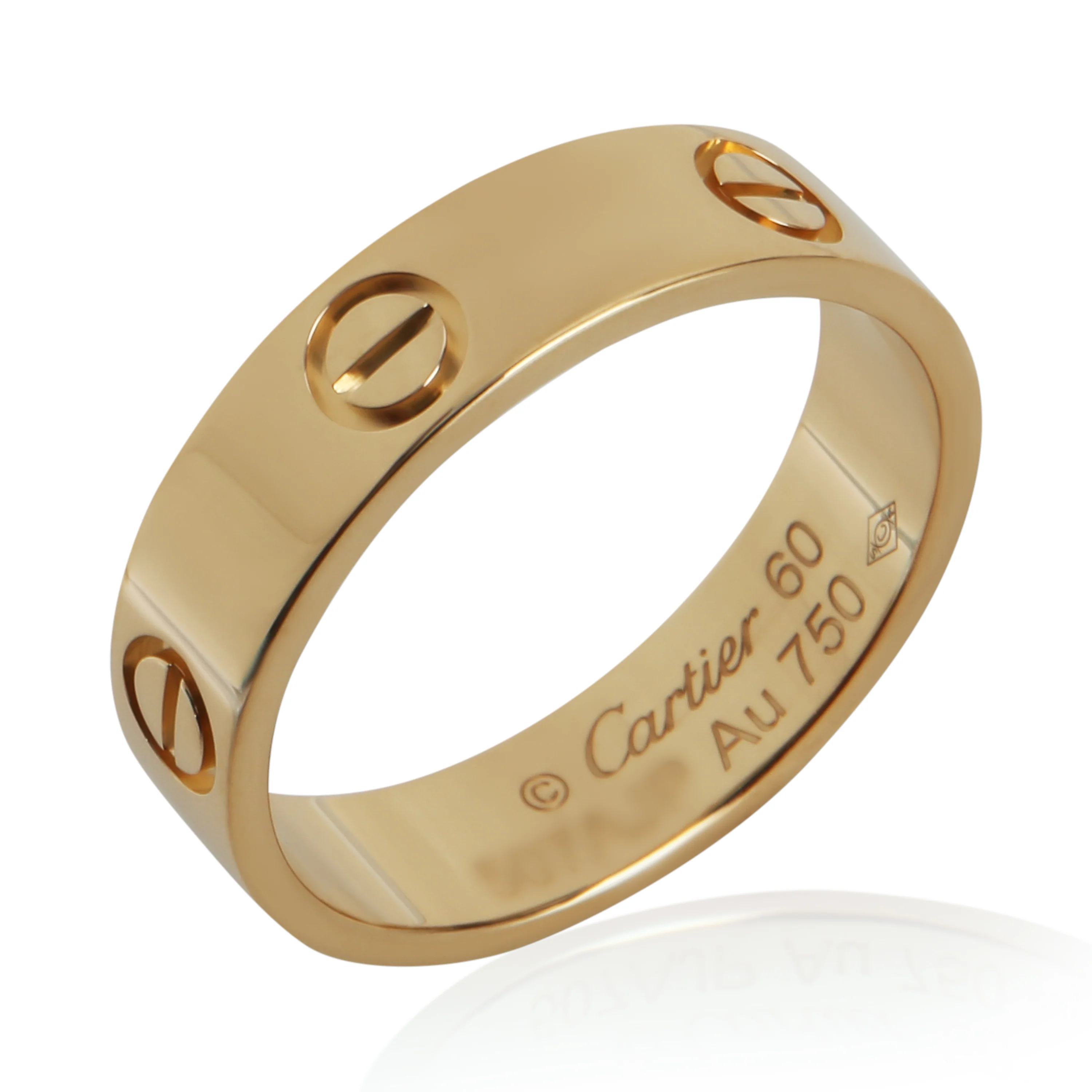 Yellow Gold  Love Ring - Image 4