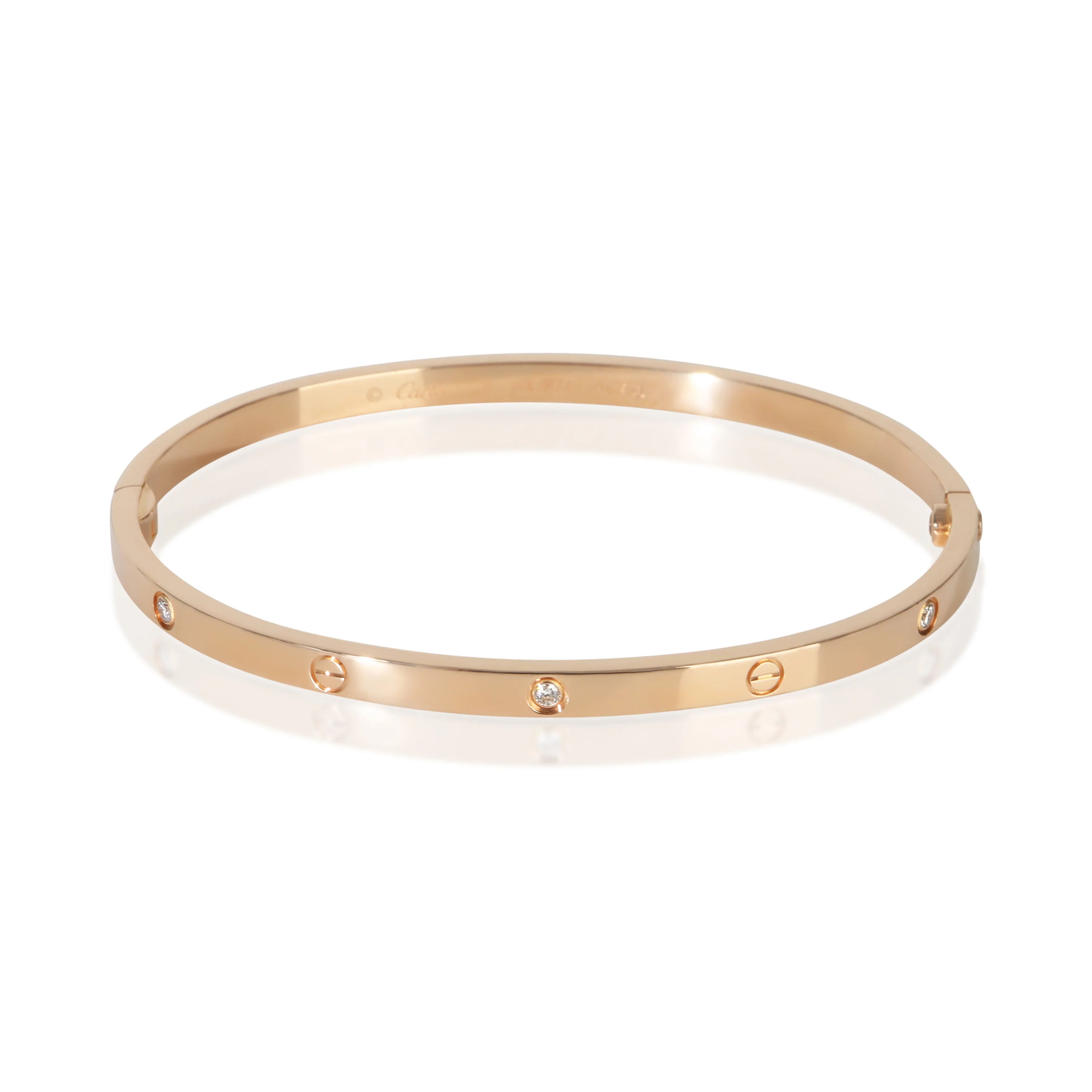 Rose Gold Diamond Small Model Love Bracelet