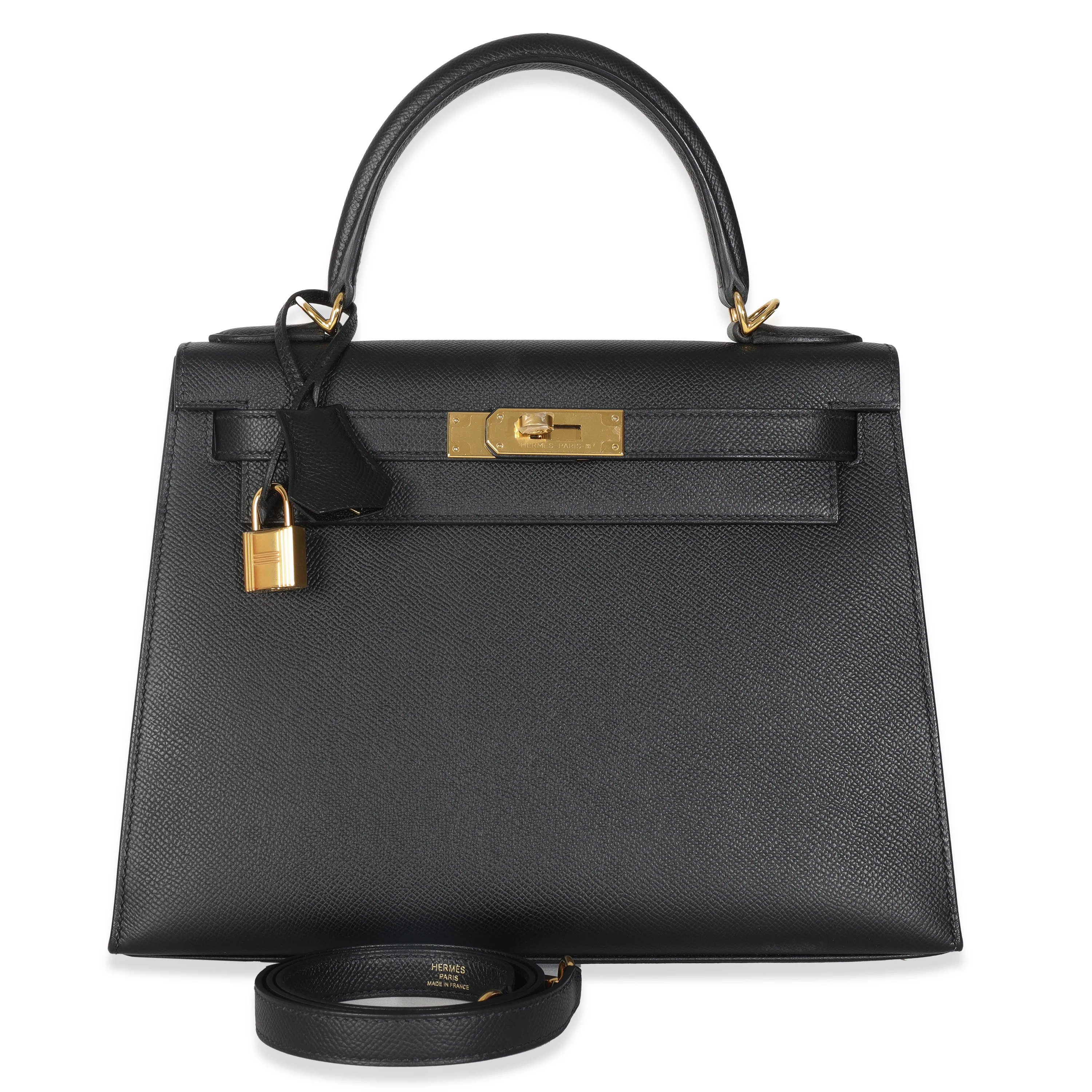 Black Epsom Sellier Kelly 28 GHW - Image 10