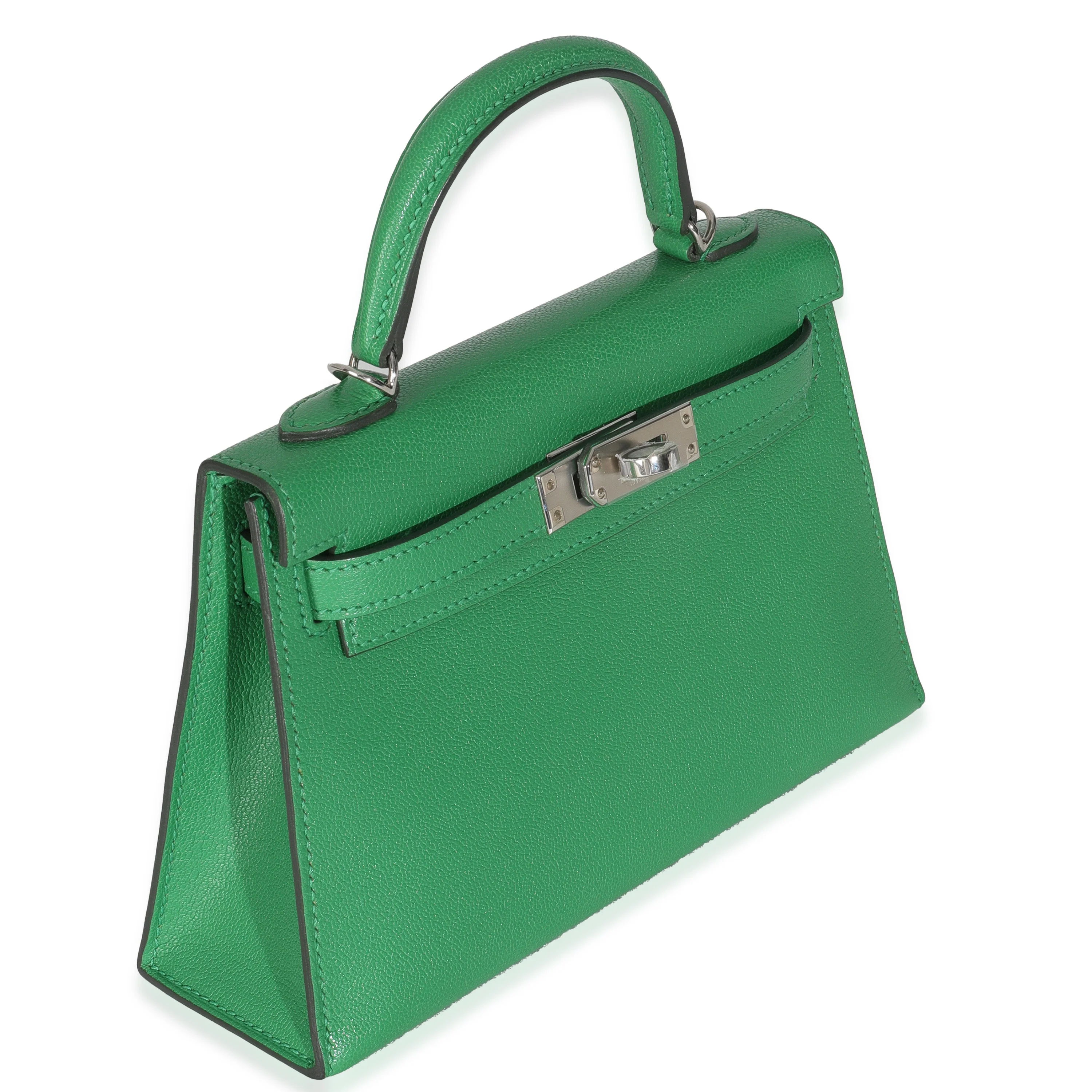 Chamkila Chevre Bamboo Mini Sellier Kelly 20 II PHW - Image 4
