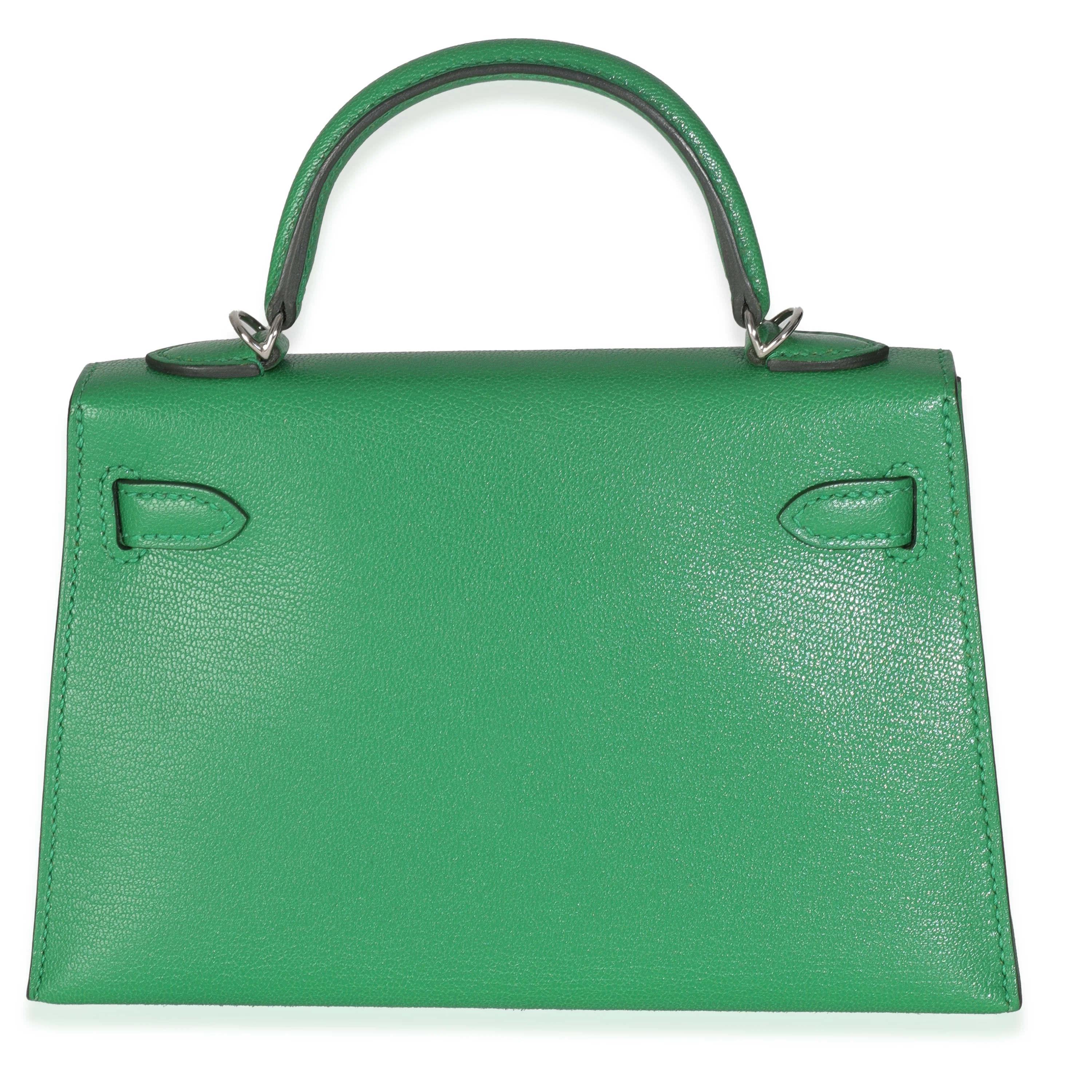 Chamkila Chevre Bamboo Mini Sellier Kelly 20 II PHW - Image 5