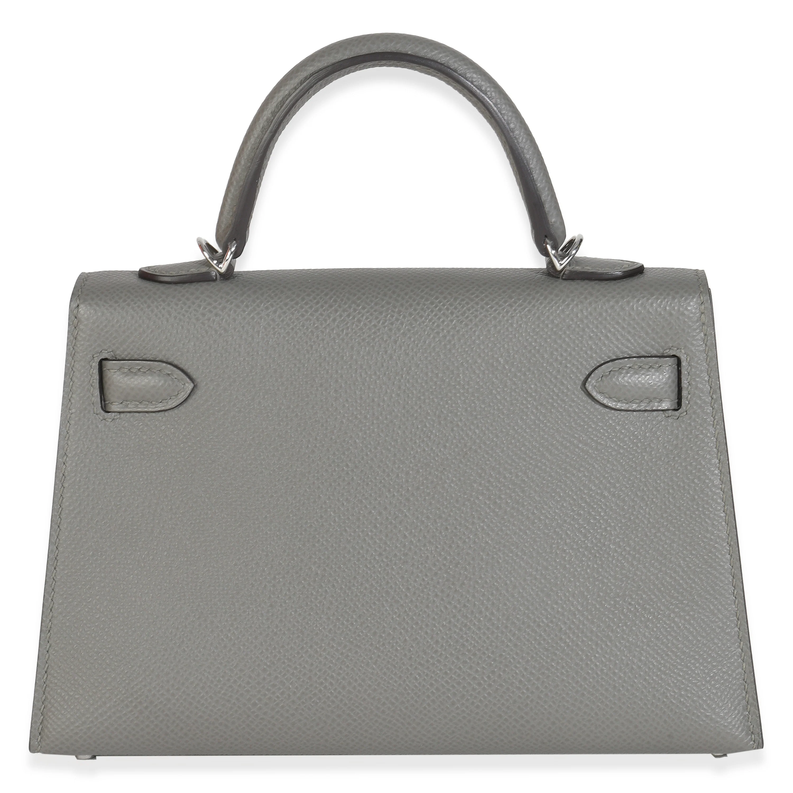 Gris Meyer Epsom Sellier Mini Kelly II 20 PHW - Image 5
