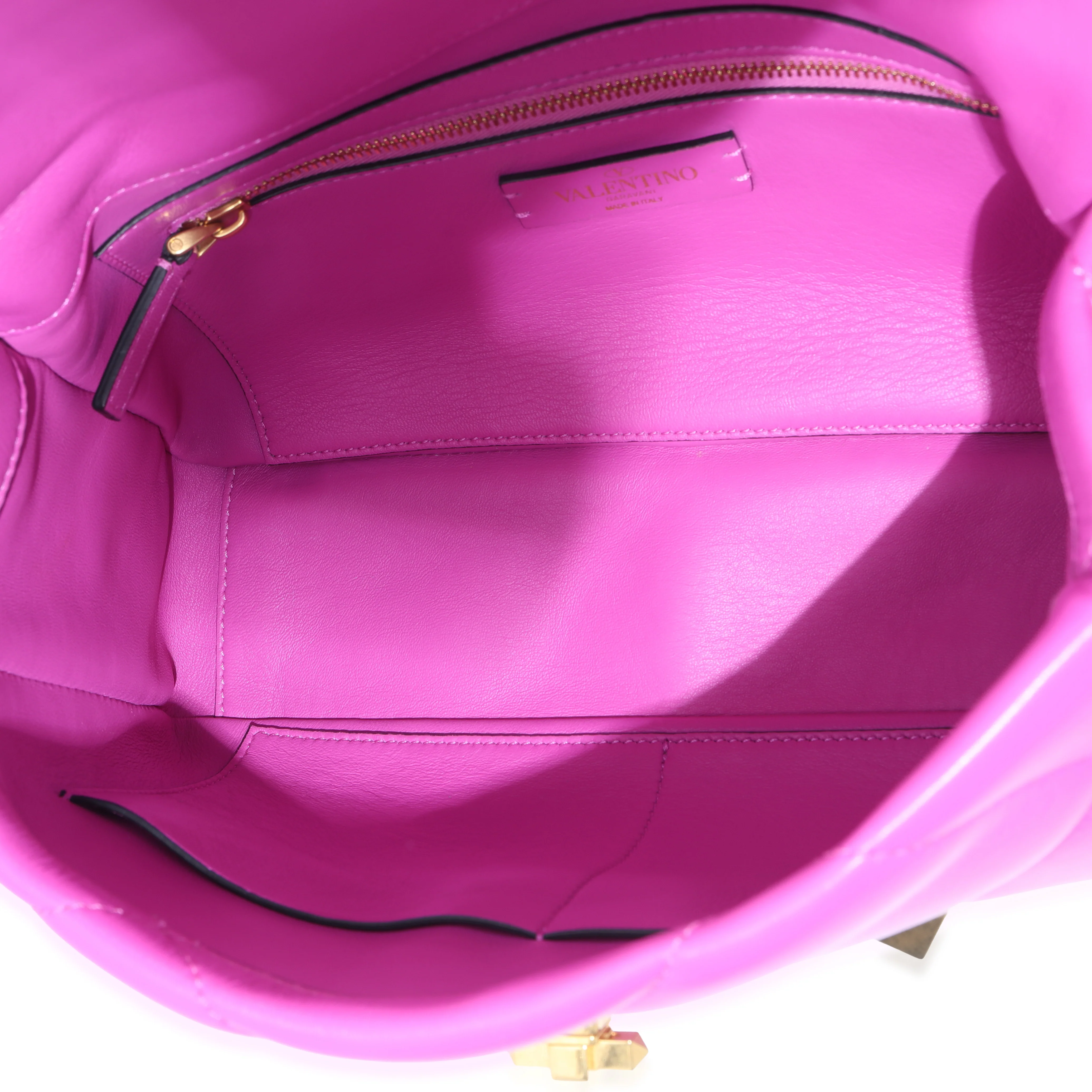 Pink Nappa Medium Roman Stud Bag - Image 8