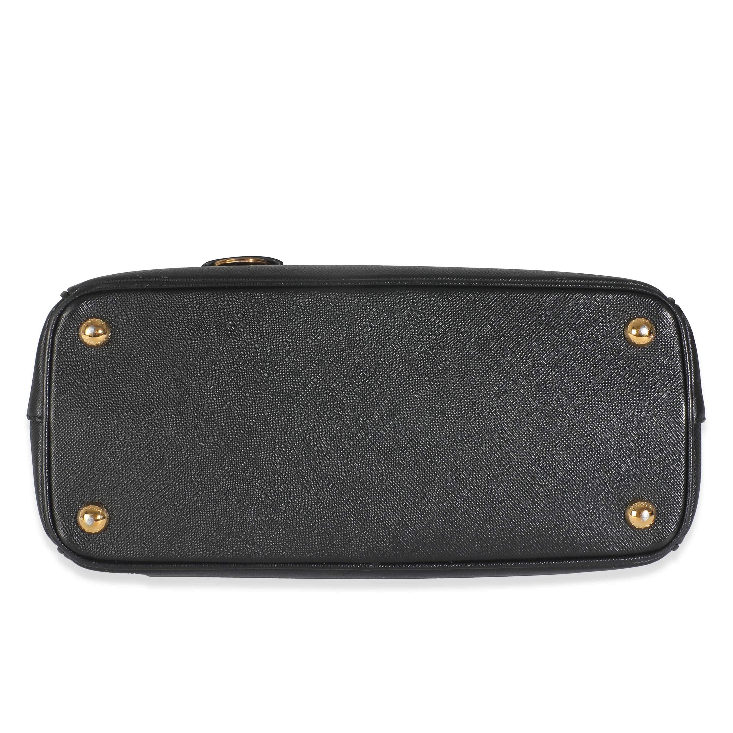 Black Saffiano Galleria Small Double Zip Tote - Image 5