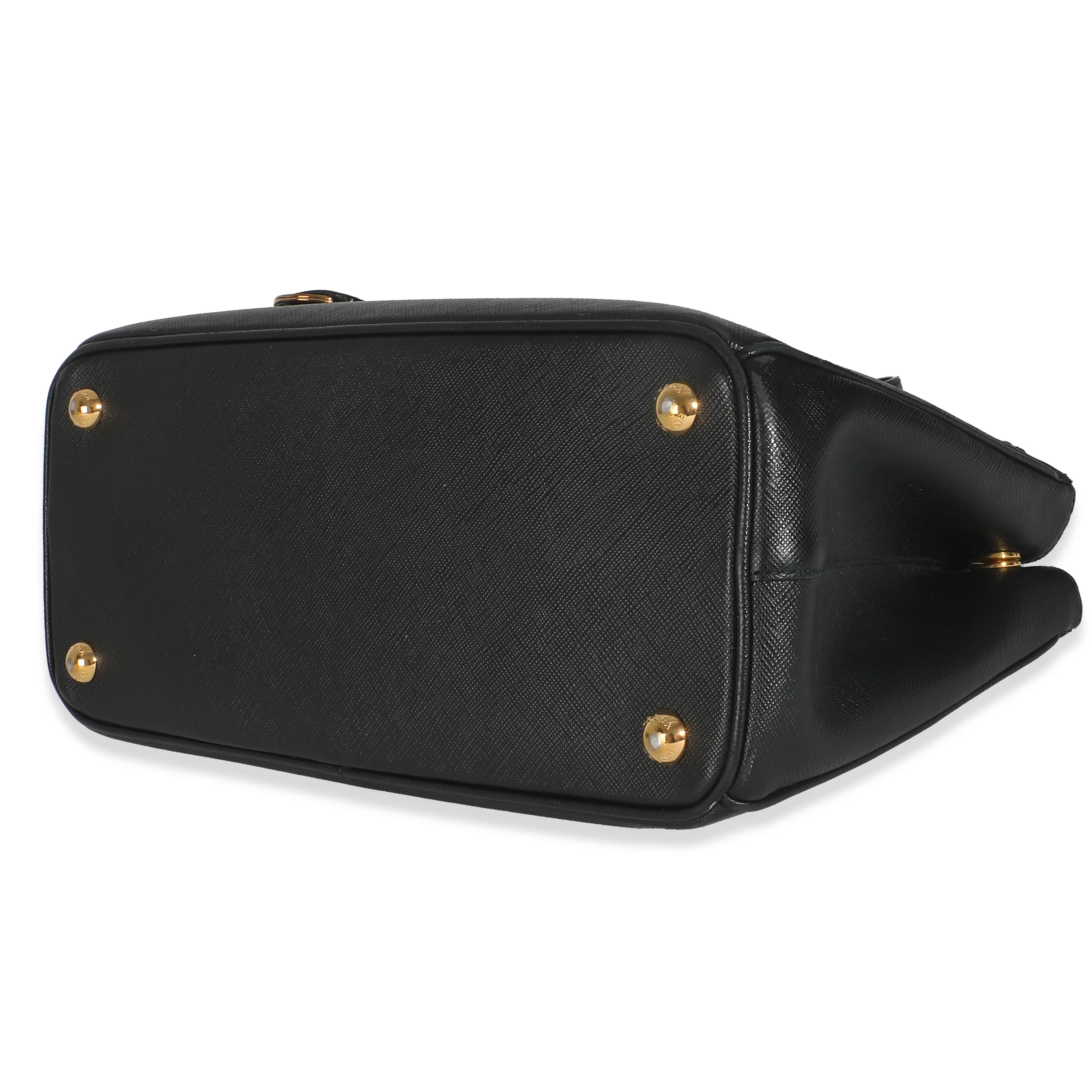 Black Saffiano Galleria Small Double Zip Tote - Image 7