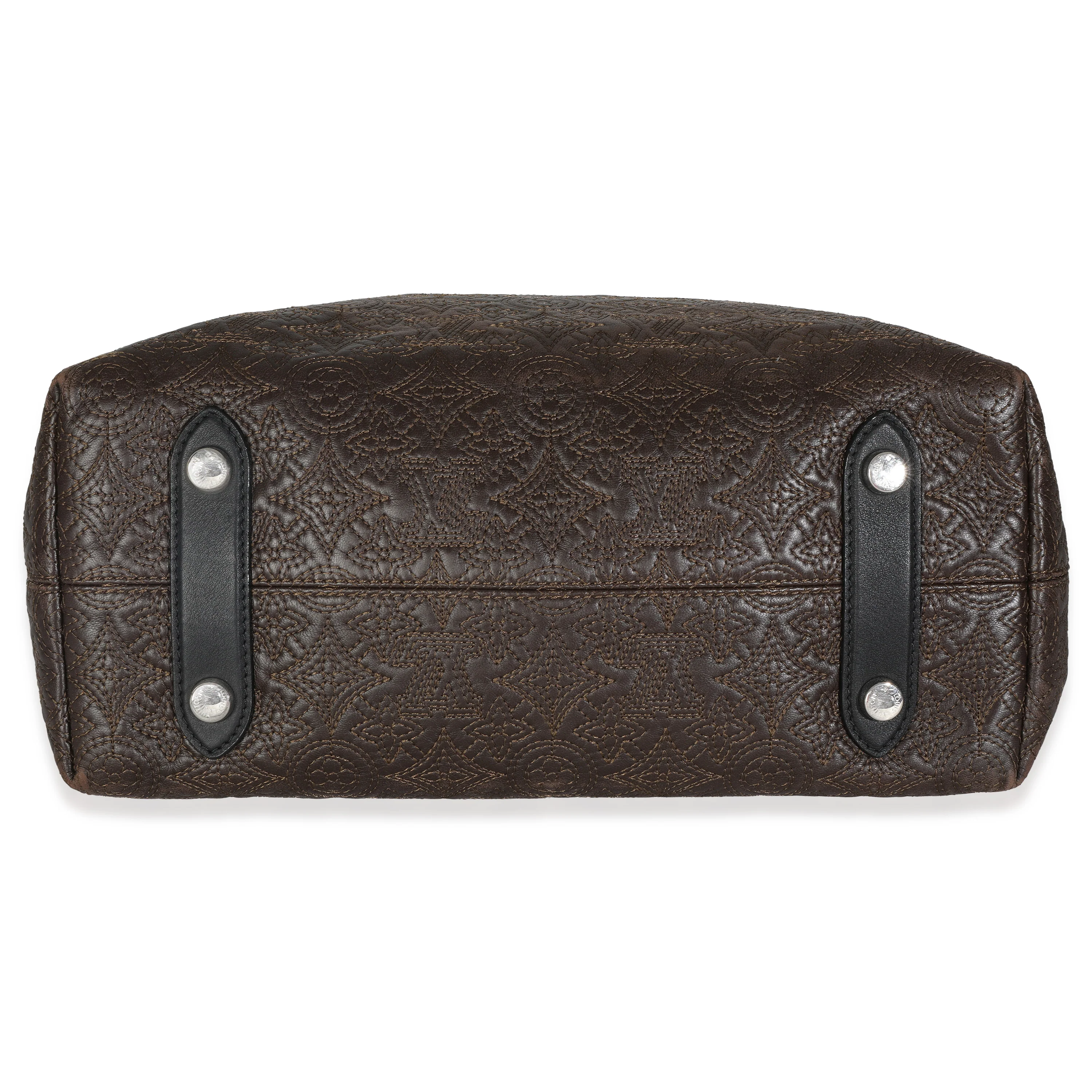 Olive Monogram Lambskin Antheia Hobo - Image 5