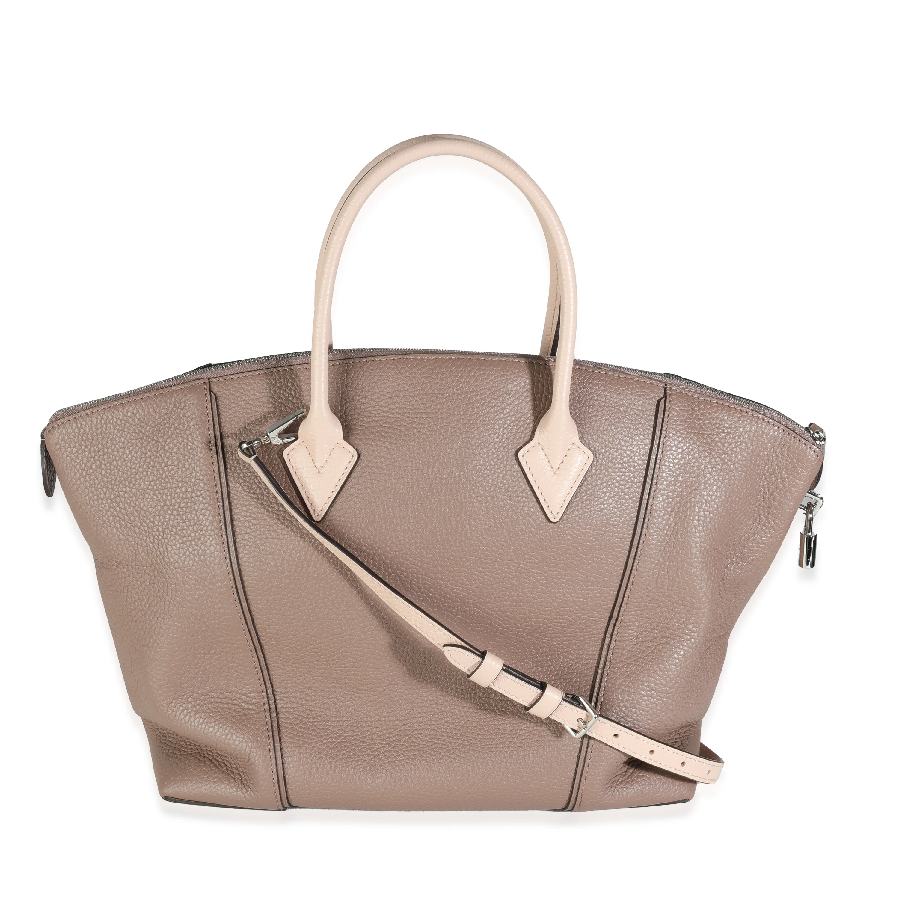 Taupe Petale Taurillon Soft Lockit MM - Image 4