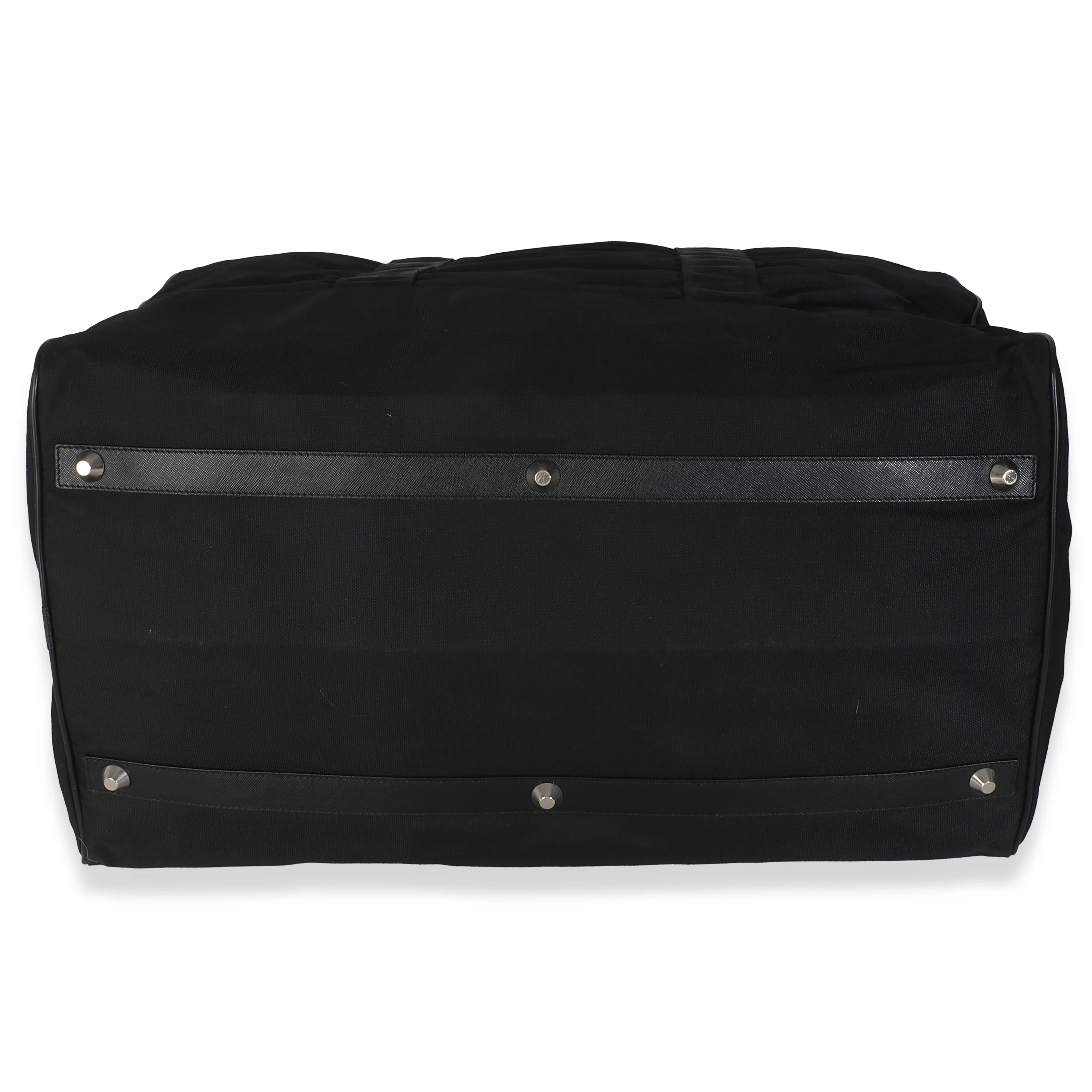 Black Tessuto Nylon Logo Plate Large Duffle Bag - Image 5