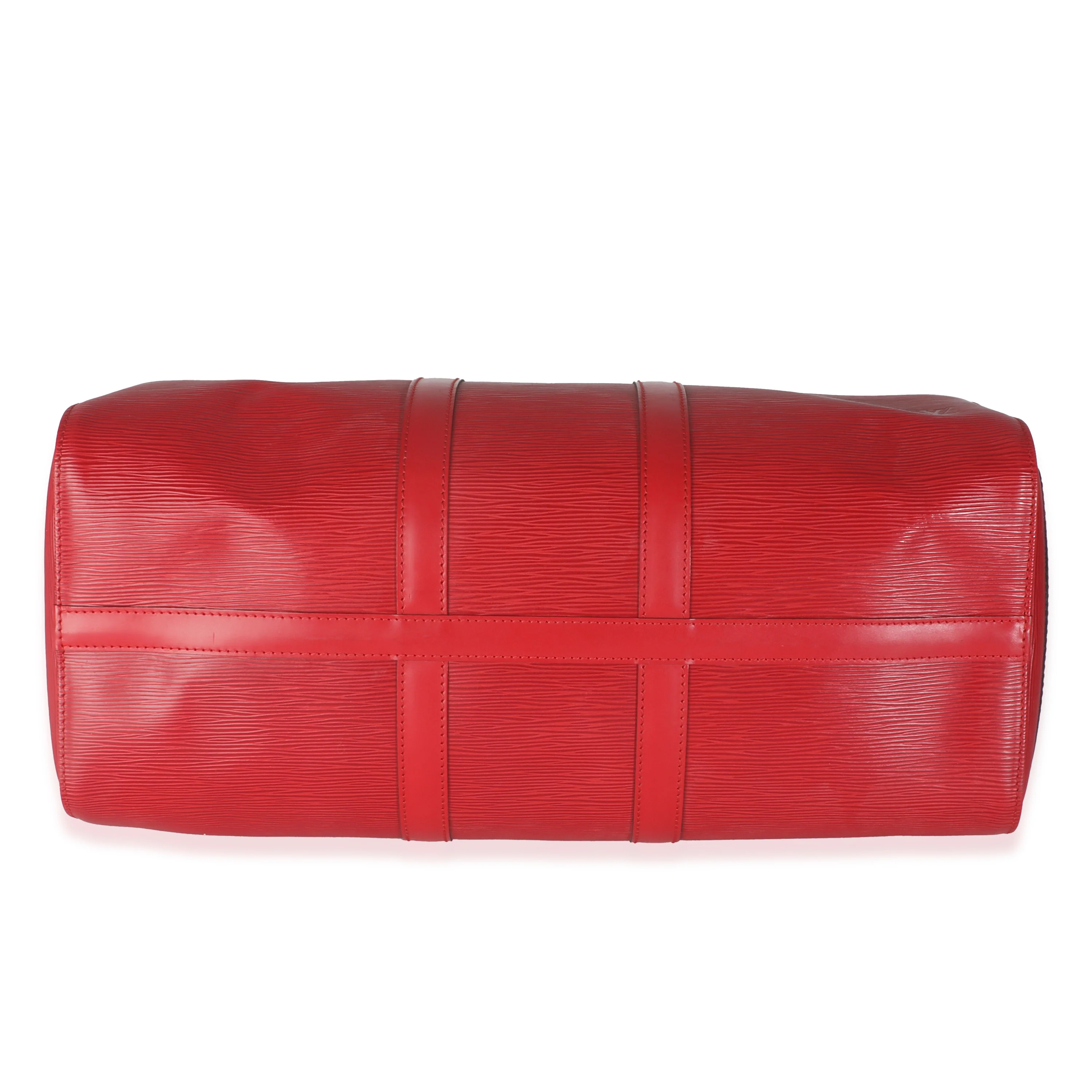 Vintage Red Epi Keepall 45 - Image 5