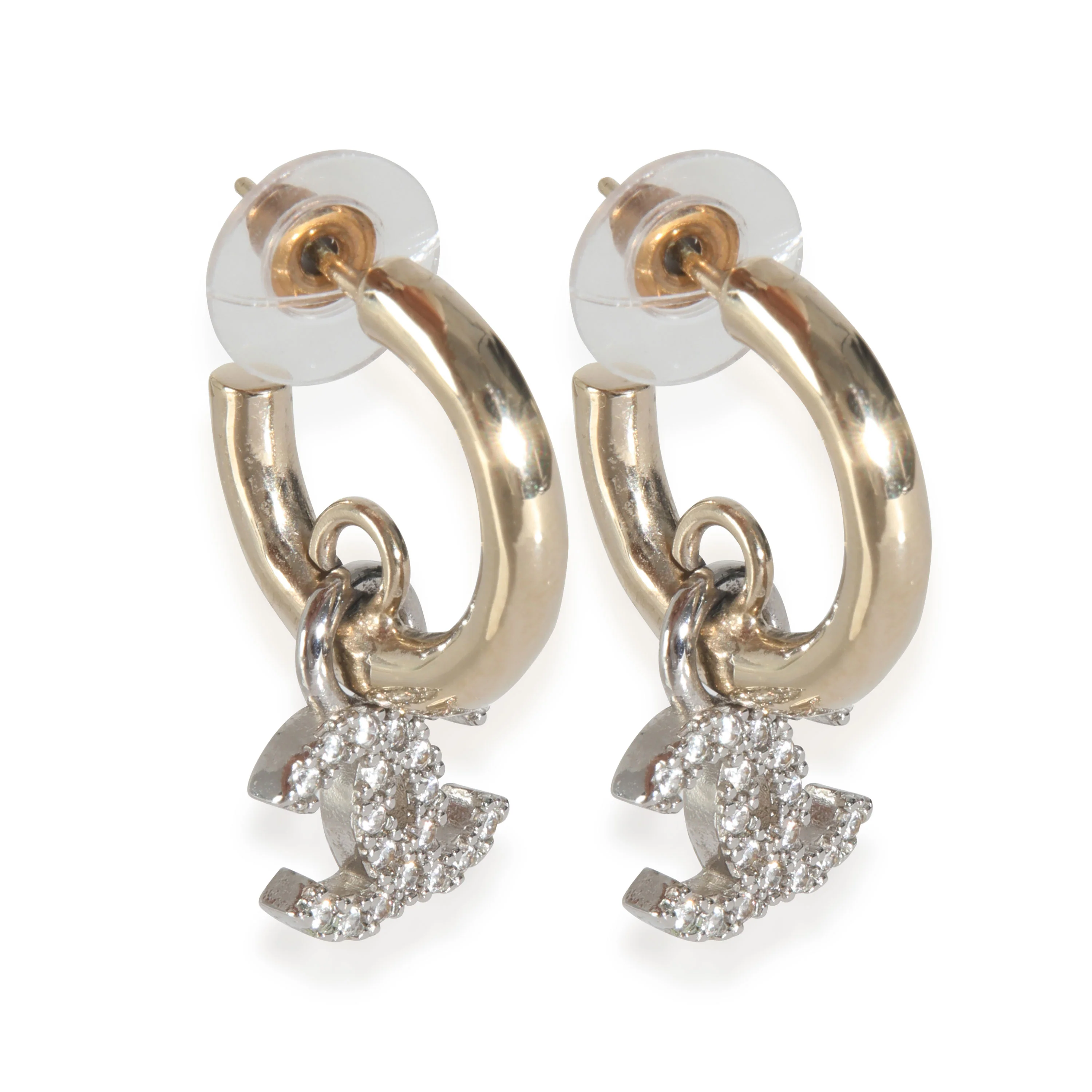 Gold-Plated  2023 Strass CC Earrings - Image 2
