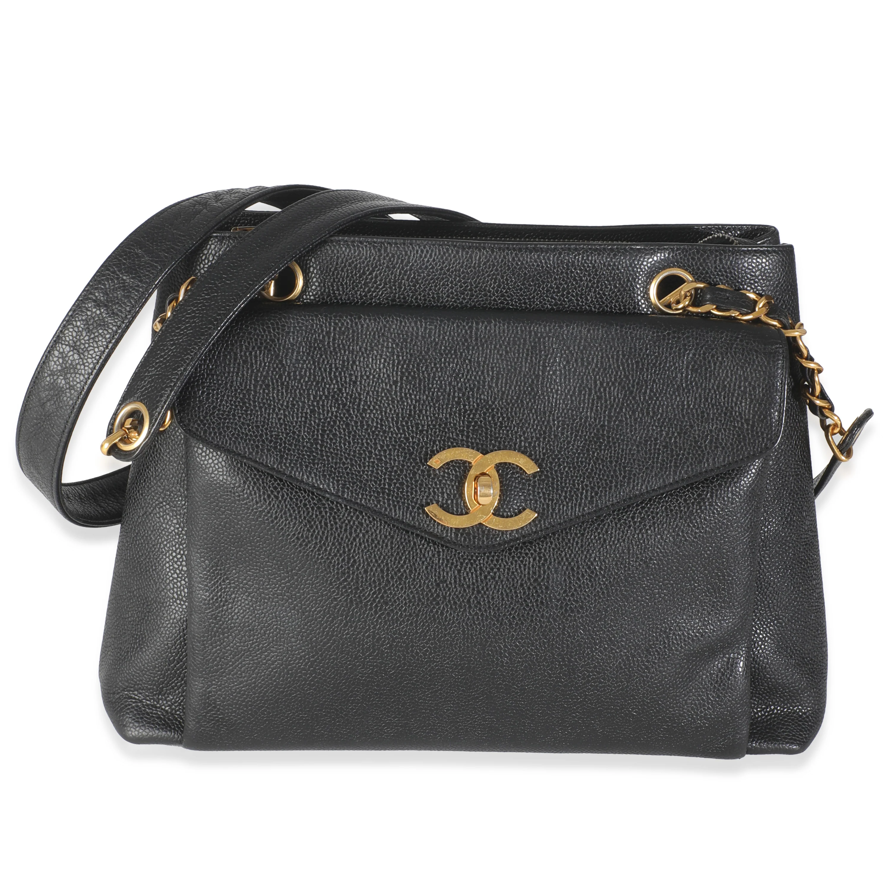 Vintage 24k Black Front Pocket Shoulder Bag