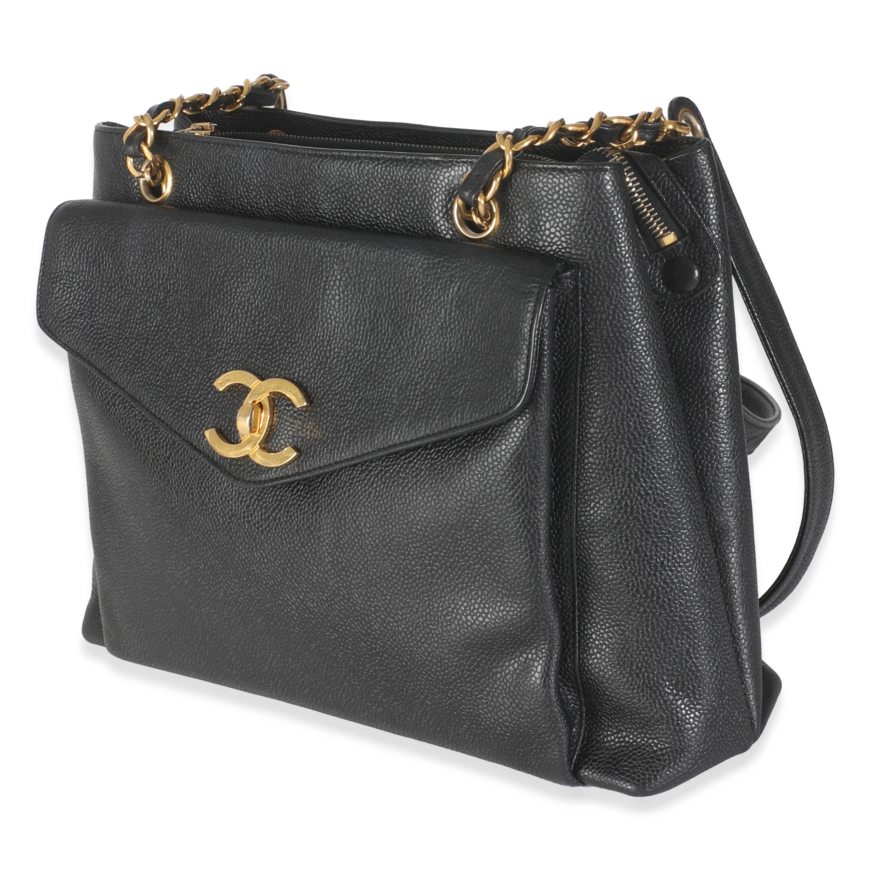 Vintage 24k Black Front Pocket Shoulder Bag - Image 2