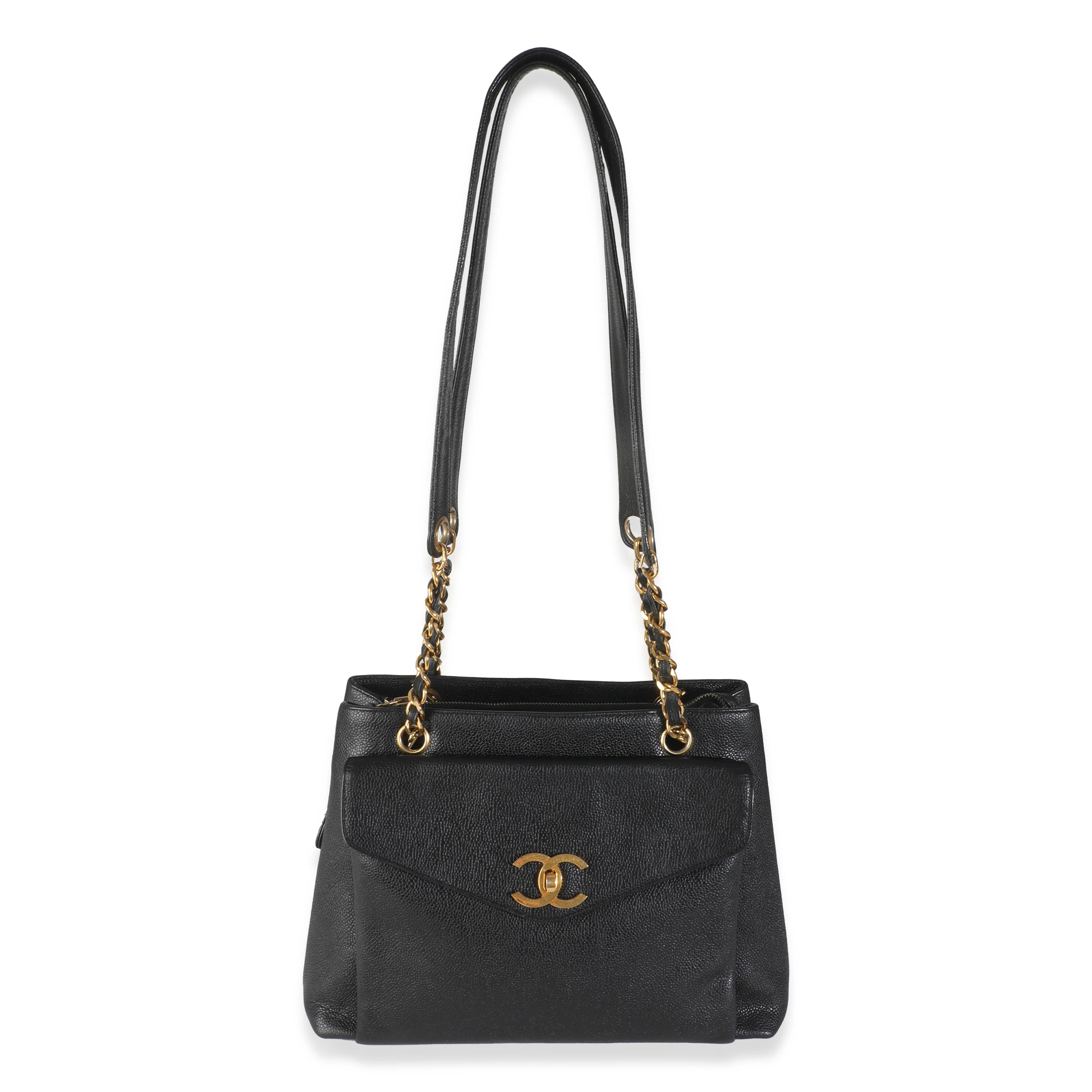 Vintage 24k Black Front Pocket Shoulder Bag - Image 9