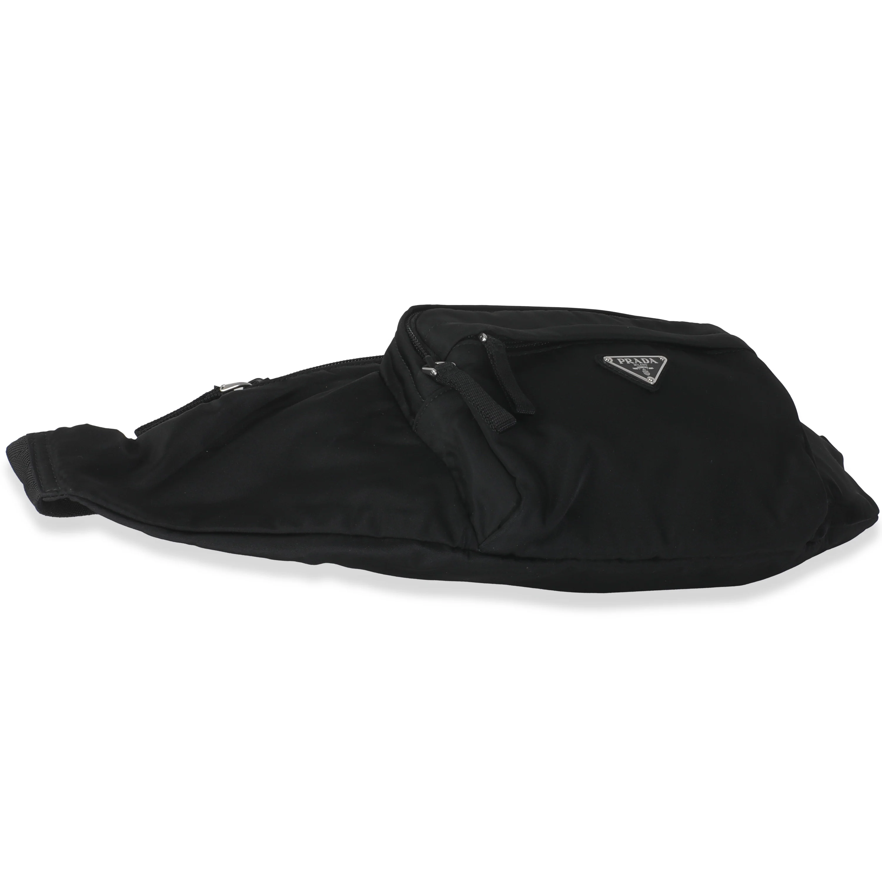 Black Re-Nylon Saffiano Logo Waist Bag - Image 6
