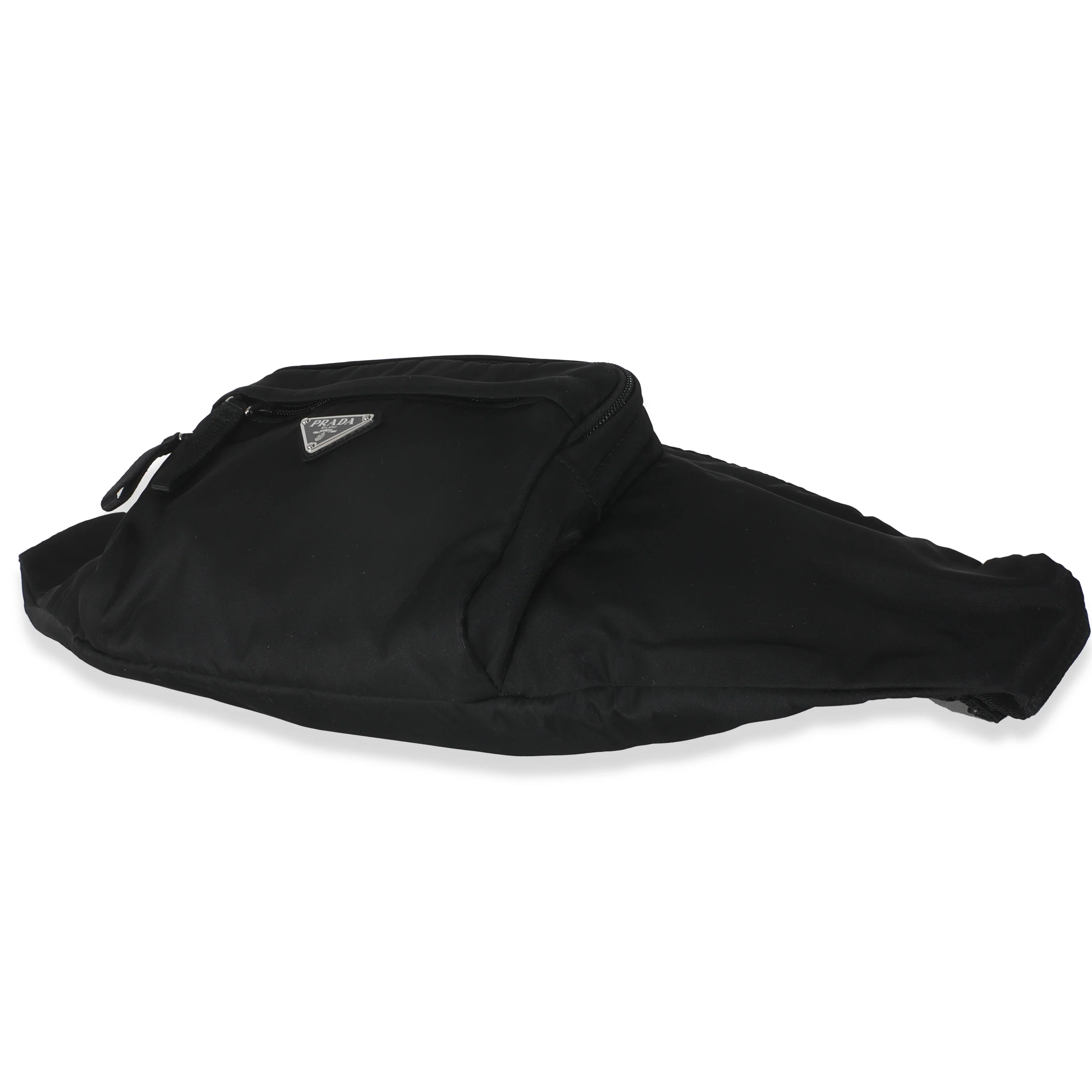 Black Re-Nylon Saffiano Logo Waist Bag - Image 7