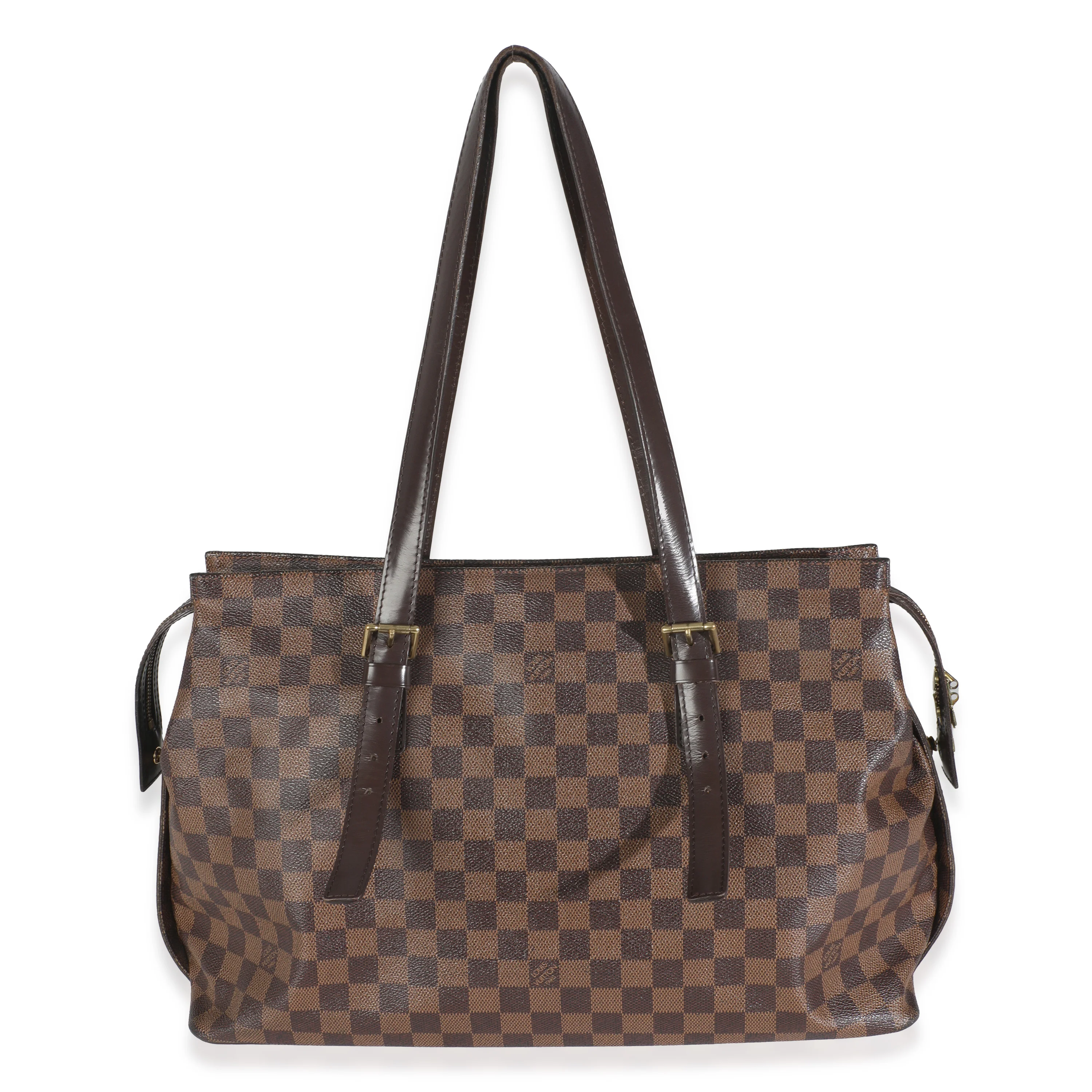 Damier Ebene Canvas Chelsea Zip Tote