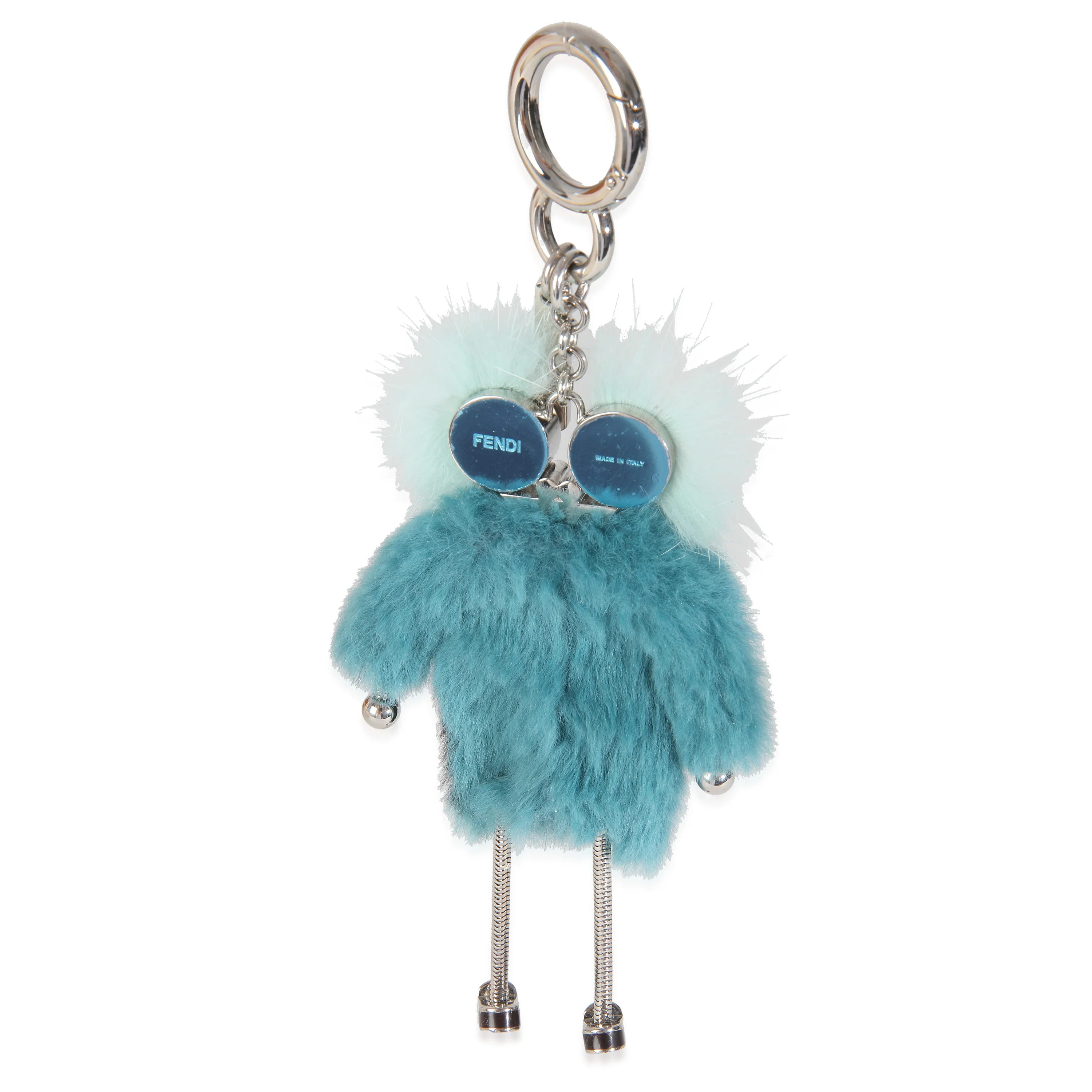 Multicolor Fur Robot Bag Charm - Image 3