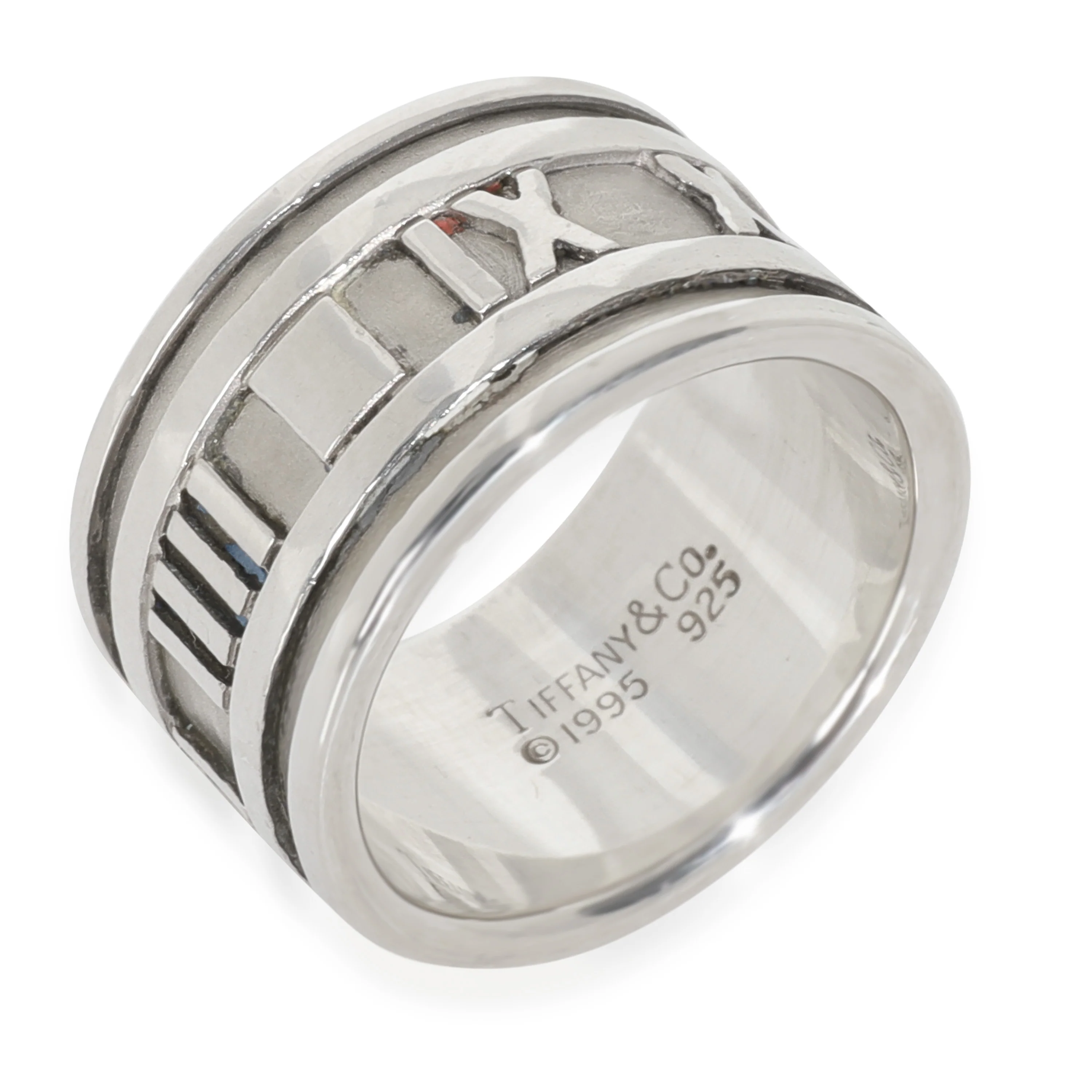 Sterling Silver Vintage Wide Atlas Ring - Image 2