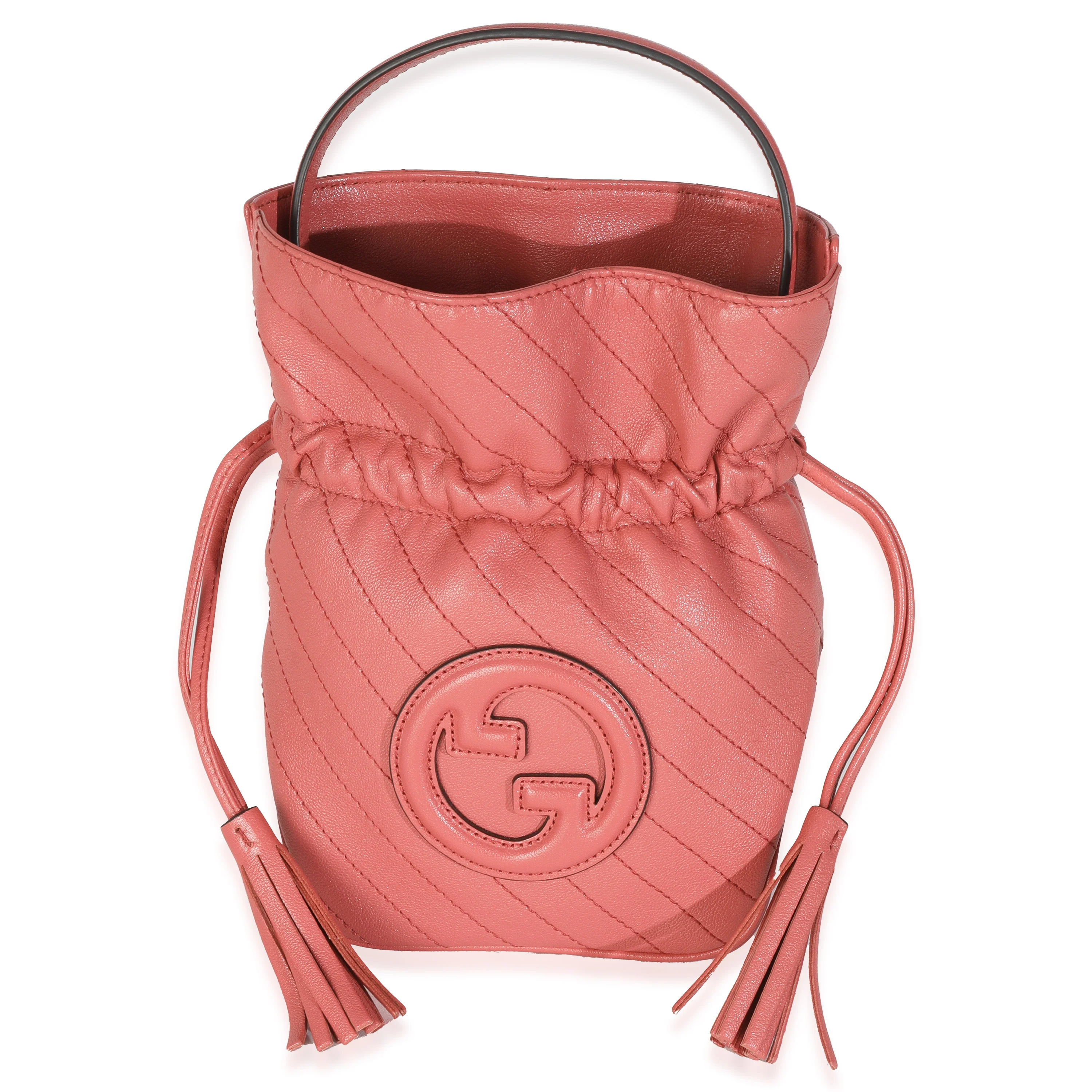 Pink Calfskin Blondie Bucket Bag