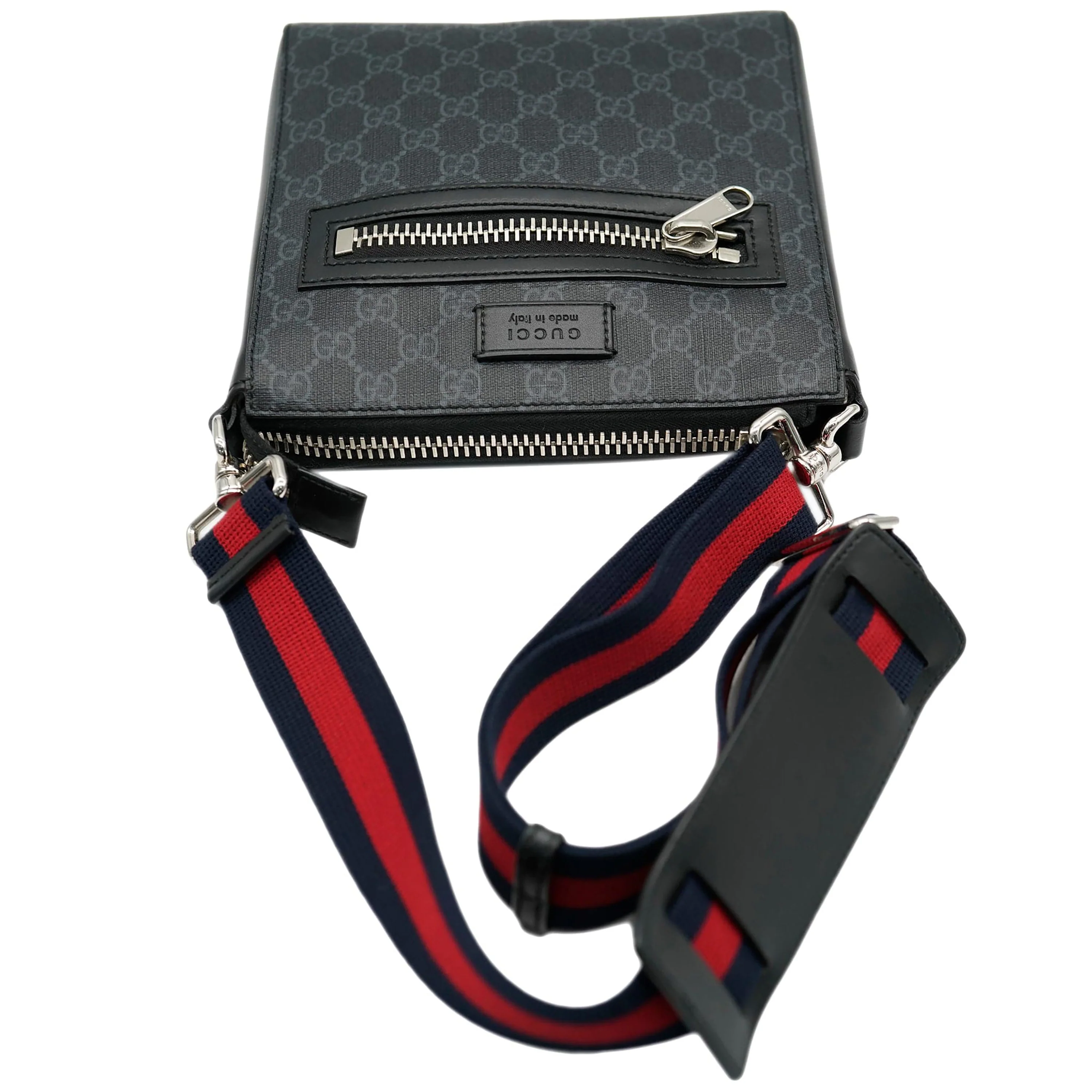 Black GG Supreme Messenger Bag - Image 2