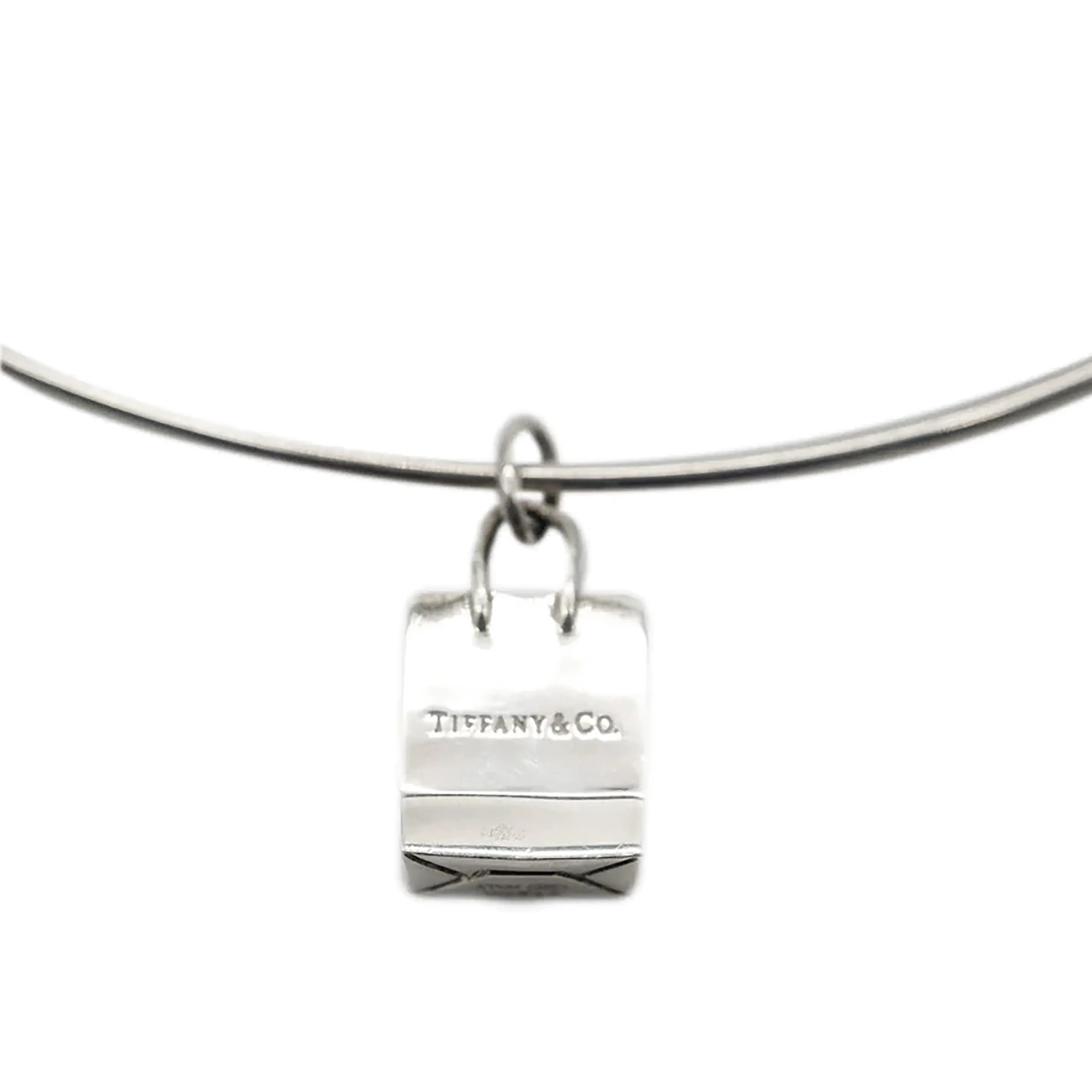 Tiffany & Co. Wire Hook Choker With Bag Pendant Sterling Silver - Image 2