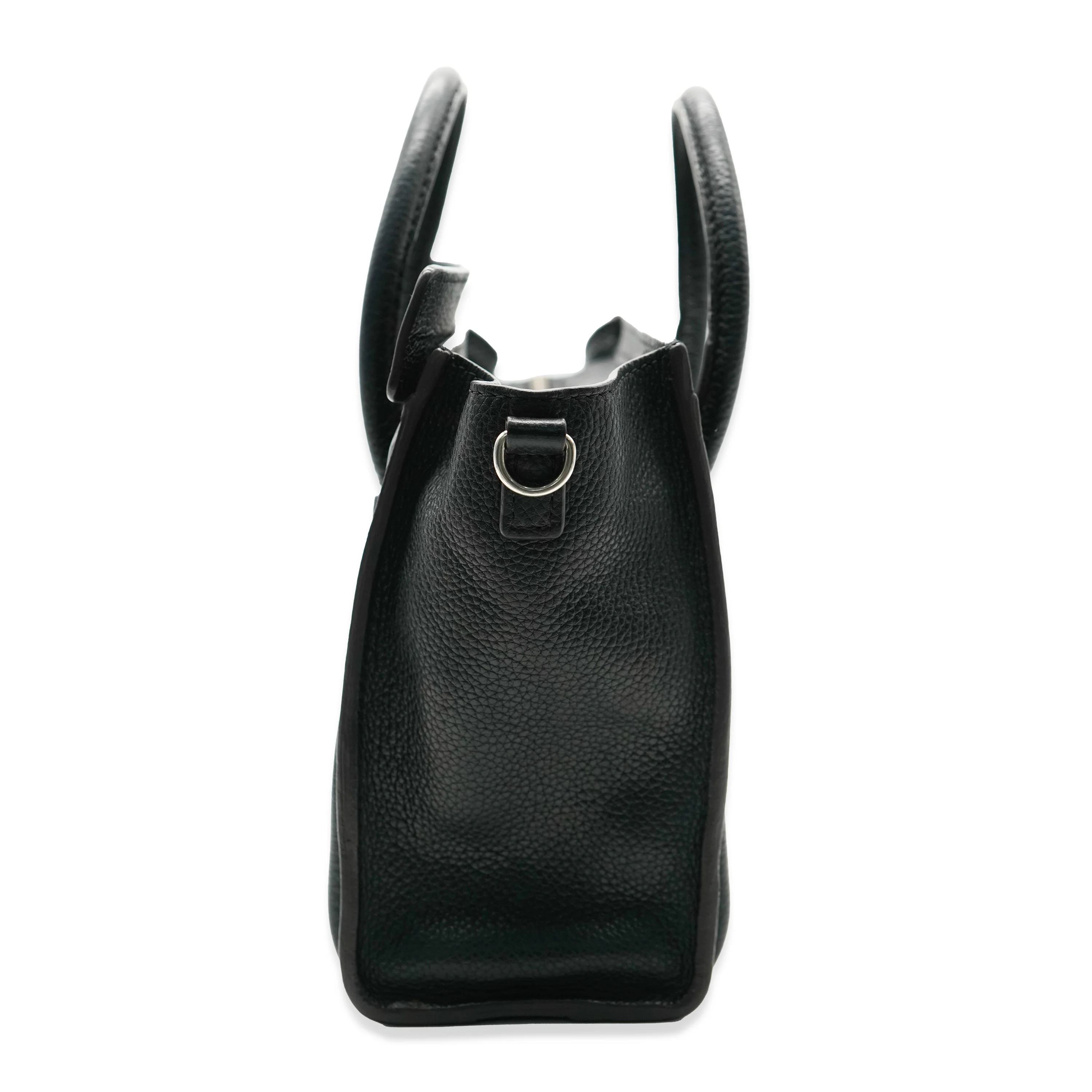 Celine Black Drummed Leather Nano Luggage - Image 3