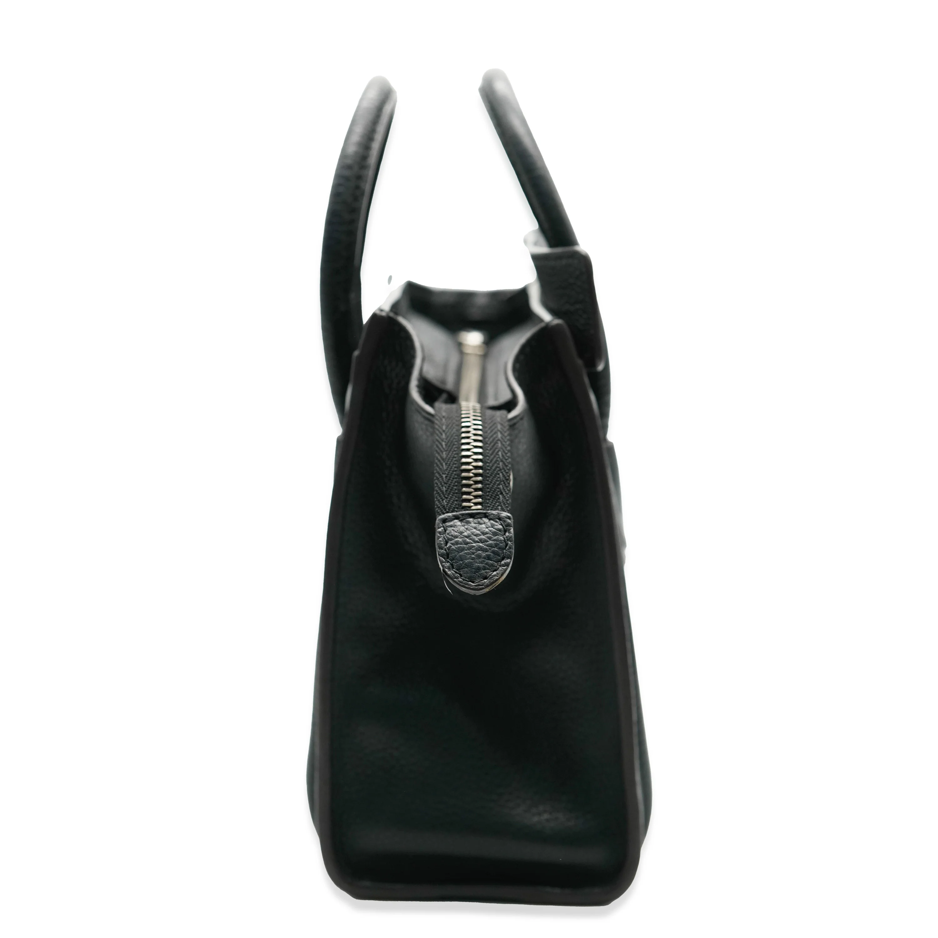 Celine Black Drummed Leather Nano Luggage - Image 7