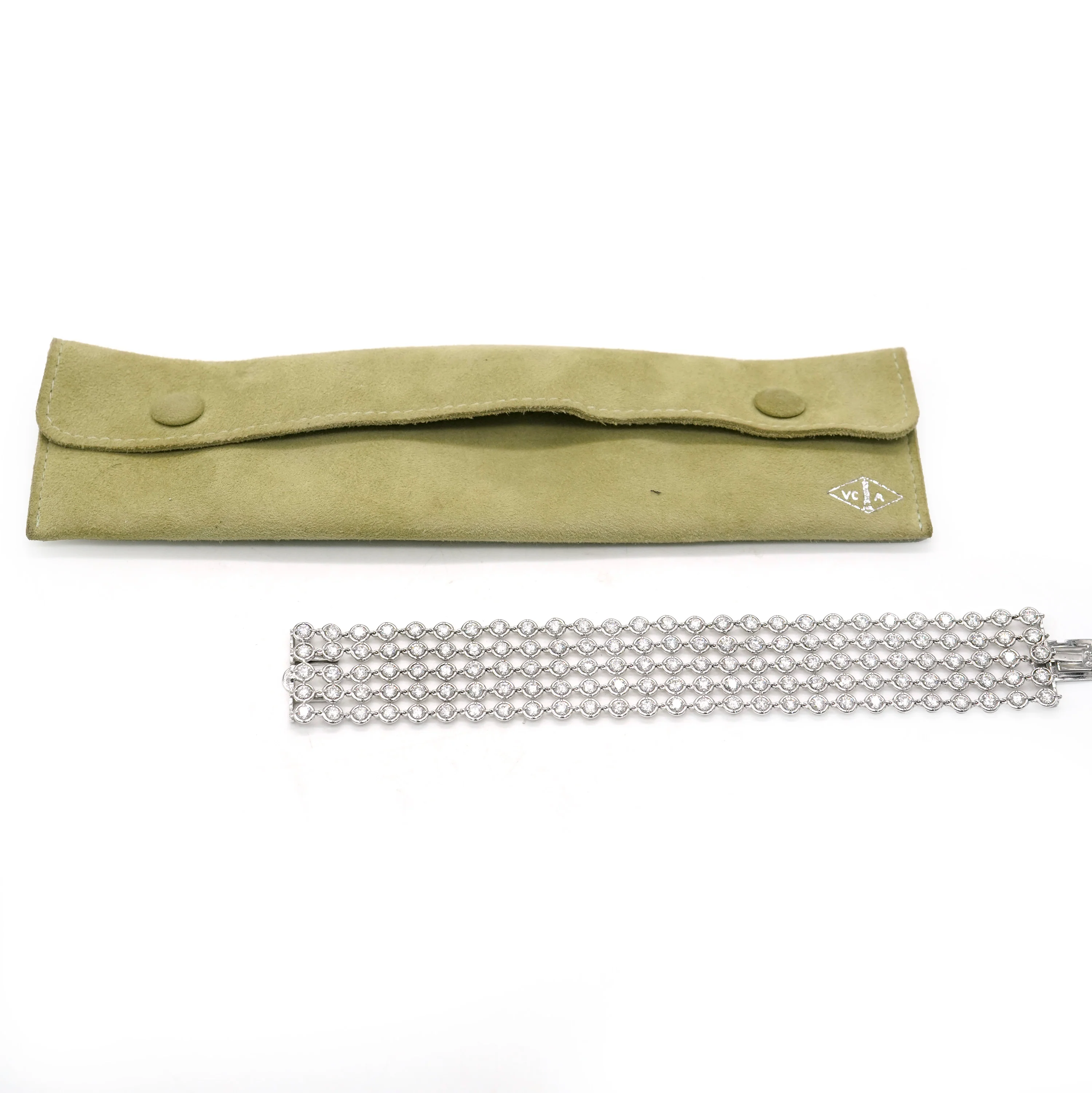 Palmyre Diamond Bracelet in 18k White Gold 19.41 CTW - Image 2
