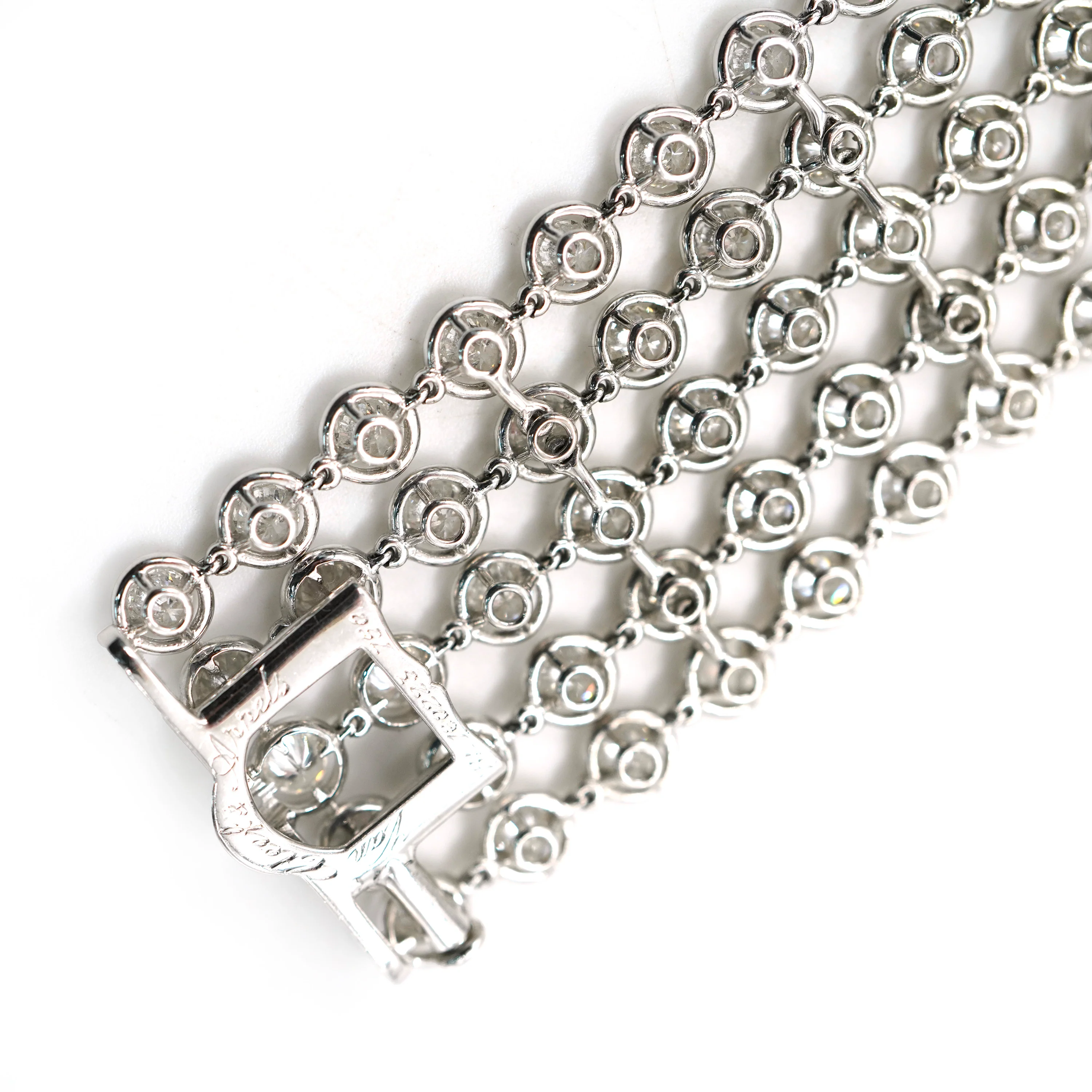 Palmyre Diamond Bracelet in 18k White Gold 19.41 CTW - Image 3