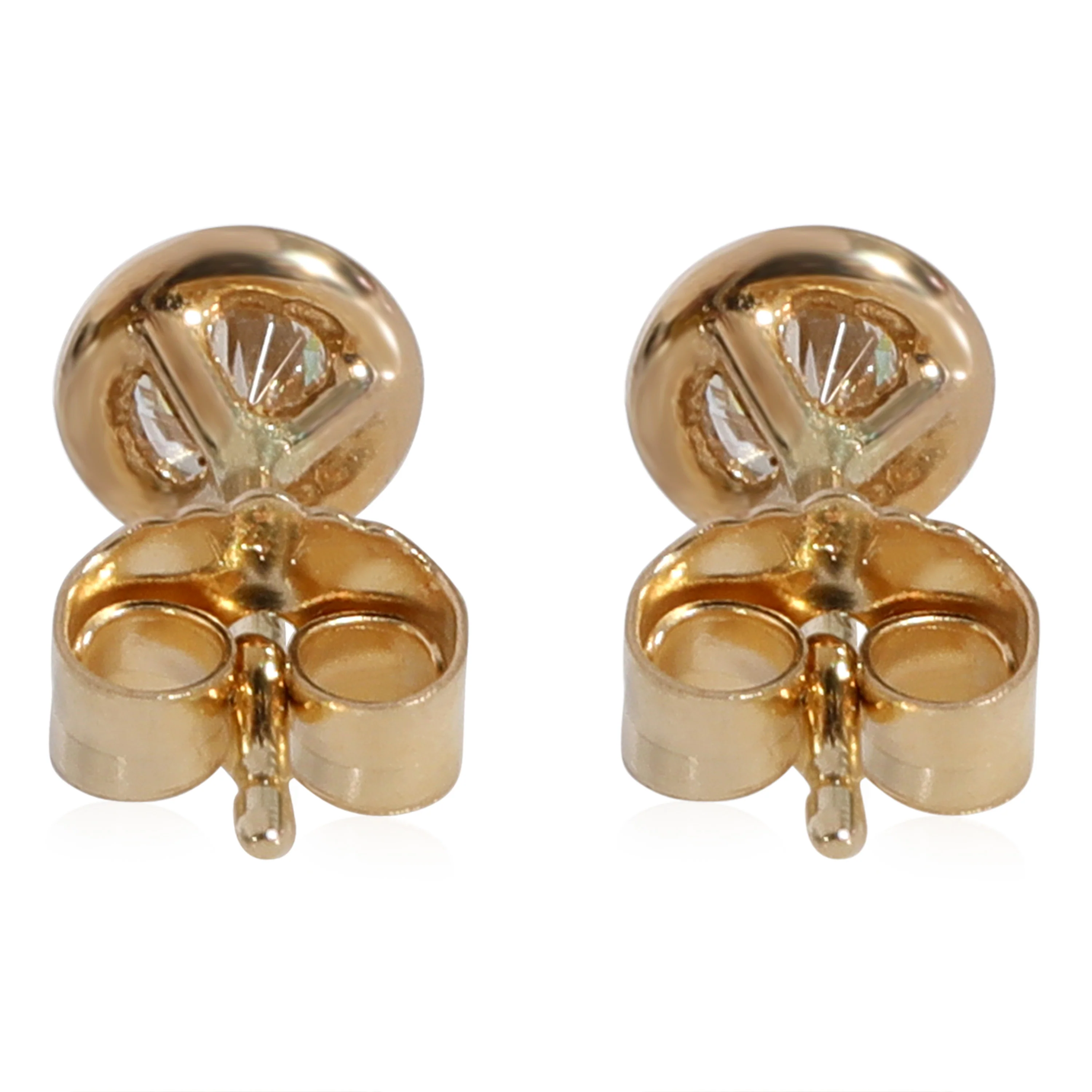 Diamond Bezel Set Stud Earrings in 14K Yellow Gold (0.36 CTW G-H/SI2)) - Image 3