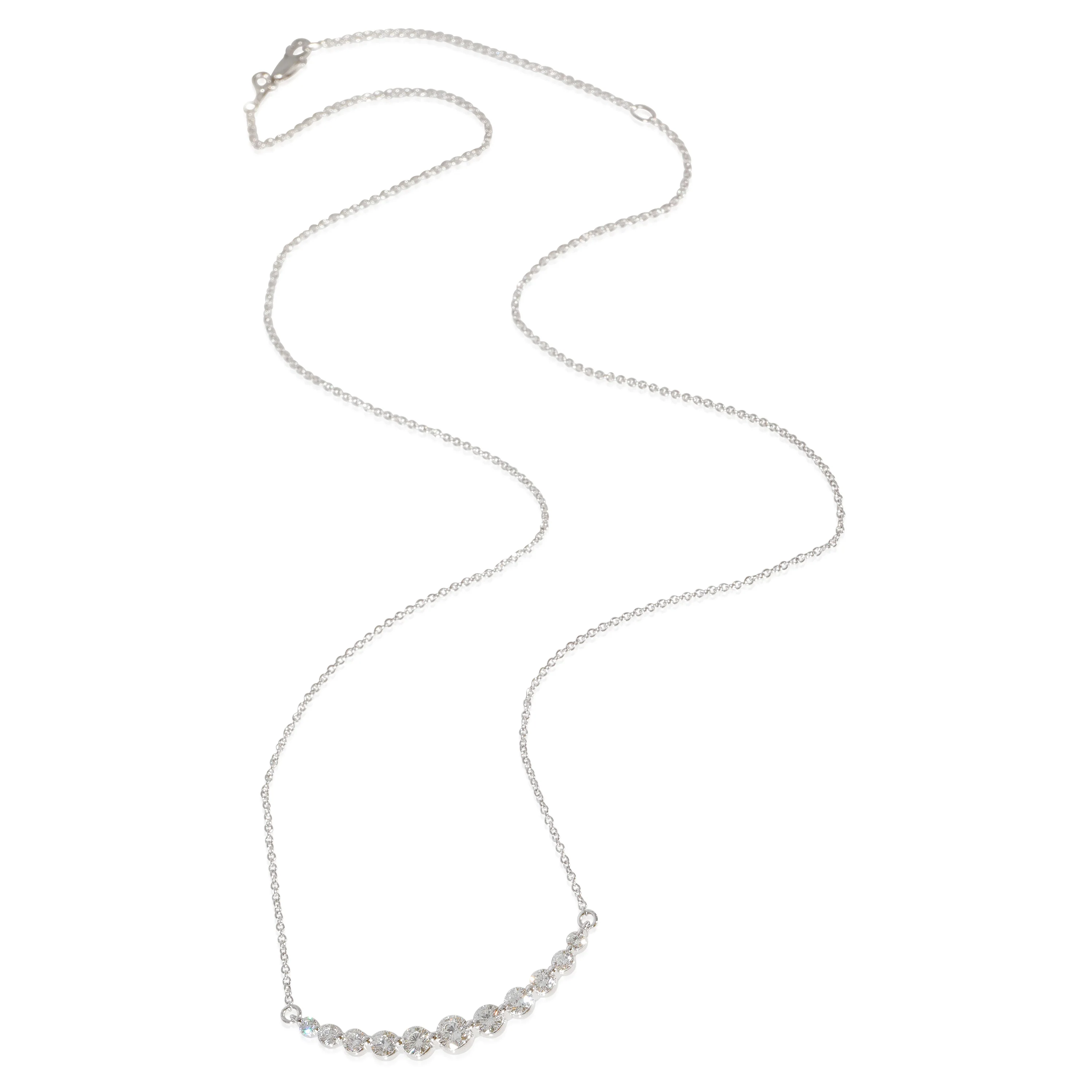 Diamond Smile Necklace in 14K White Gold (1.00 CTW G-H/SI2) - Image 3