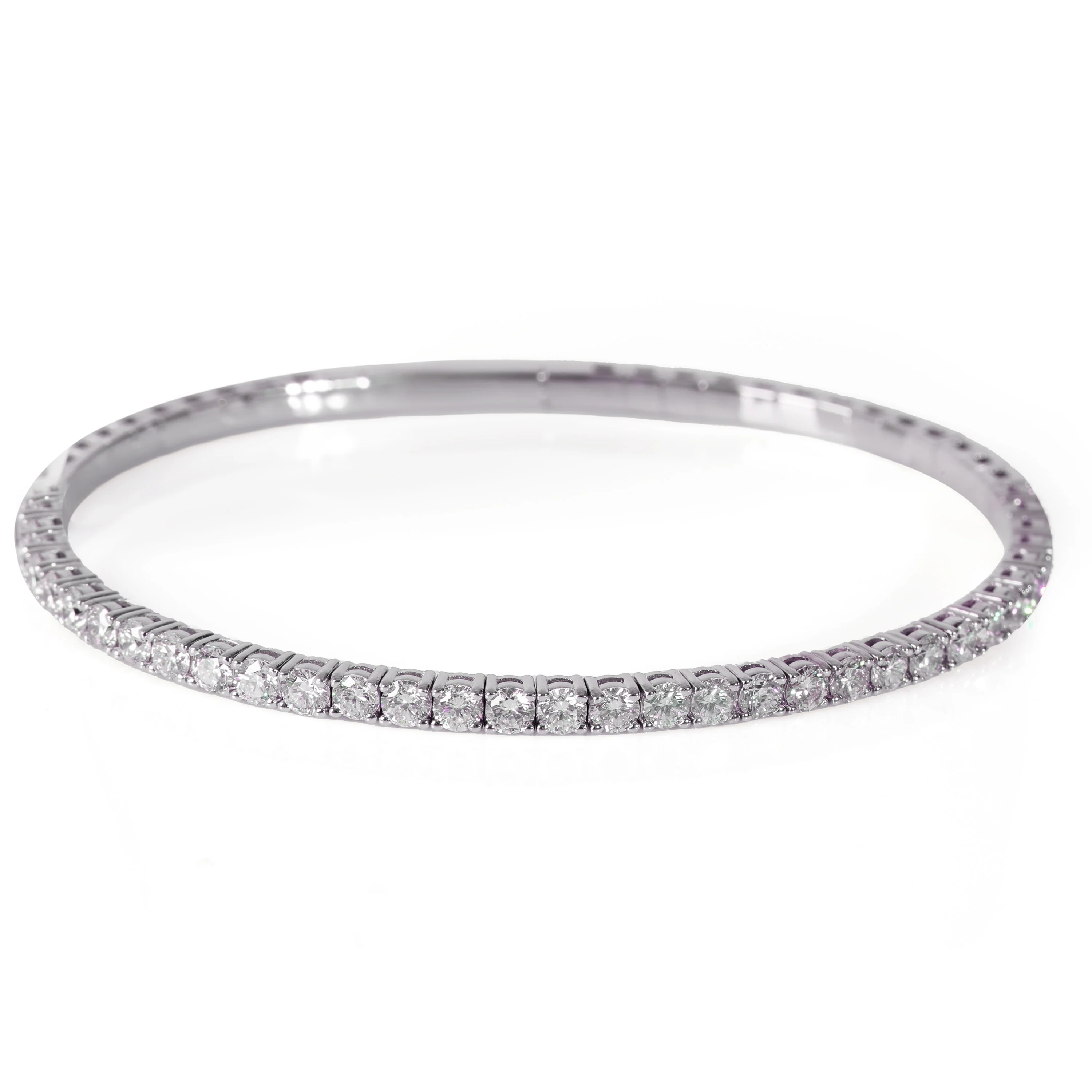 Diamond Tension Bracelet in 14K White Gold (2.5 CTW)