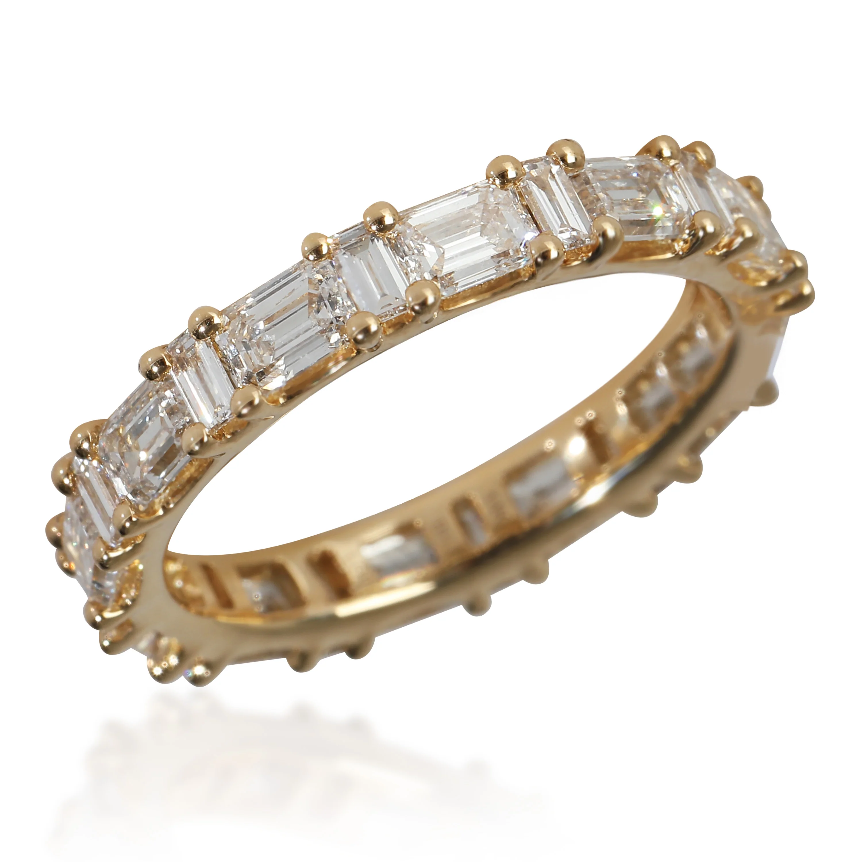 Lab-Grown Diamond Wedding Band in 14K Yellow Gold 2.94 CTW - Image 2