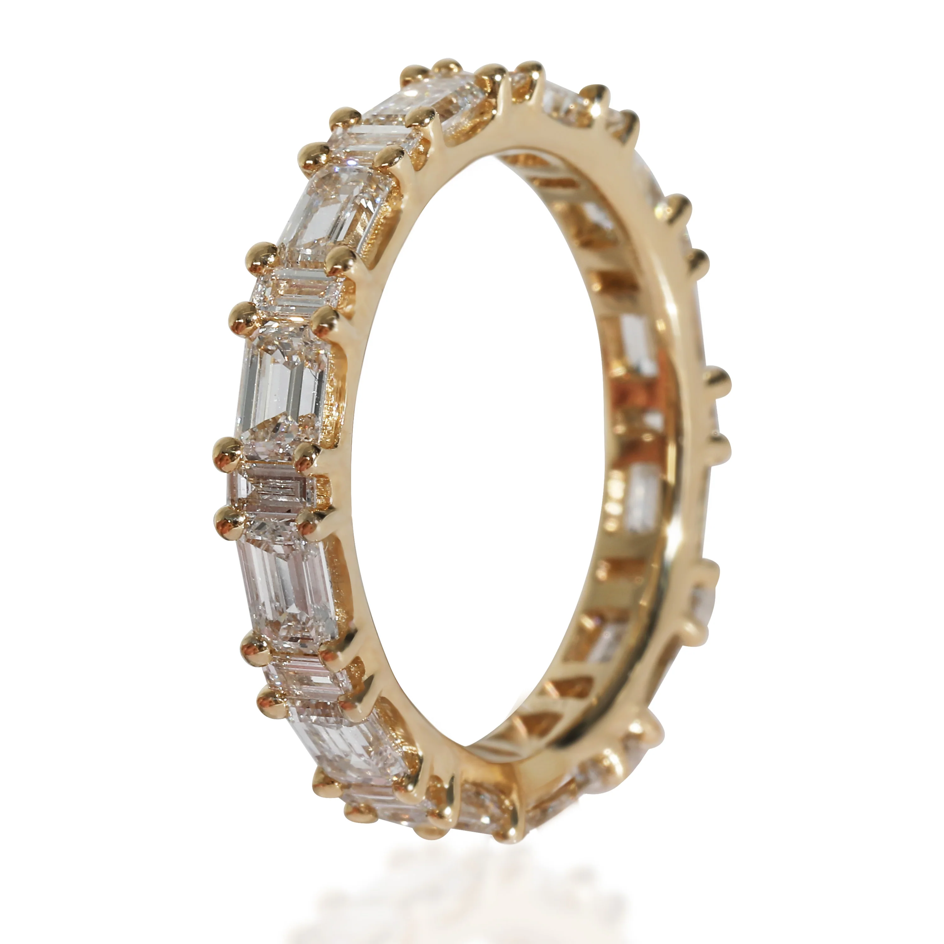 Lab-Grown Diamond Wedding Band in 14K Yellow Gold 2.94 CTW - Image 3