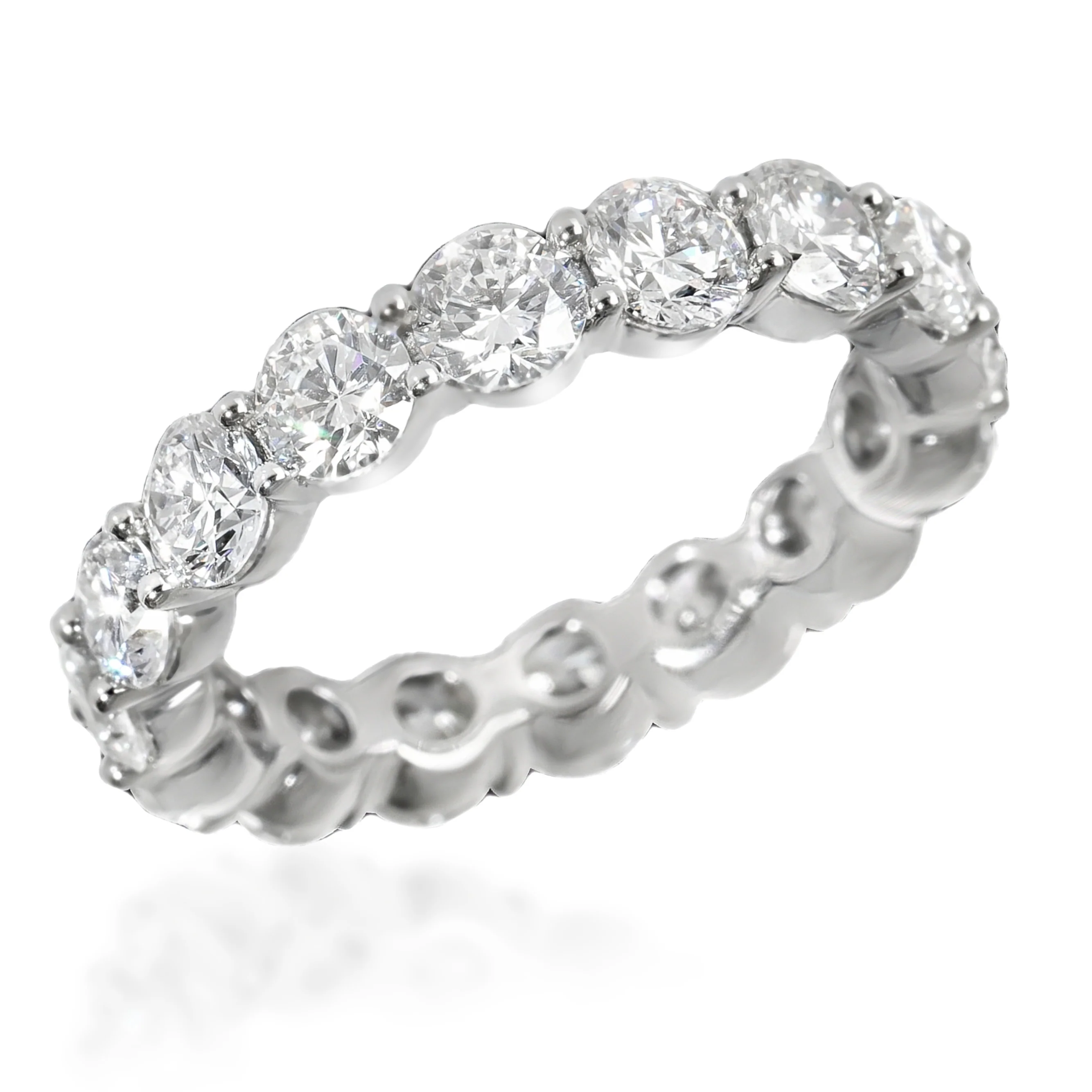 4 ctw White Gold Lab-Grown Diamond Wedding Band - Image 2