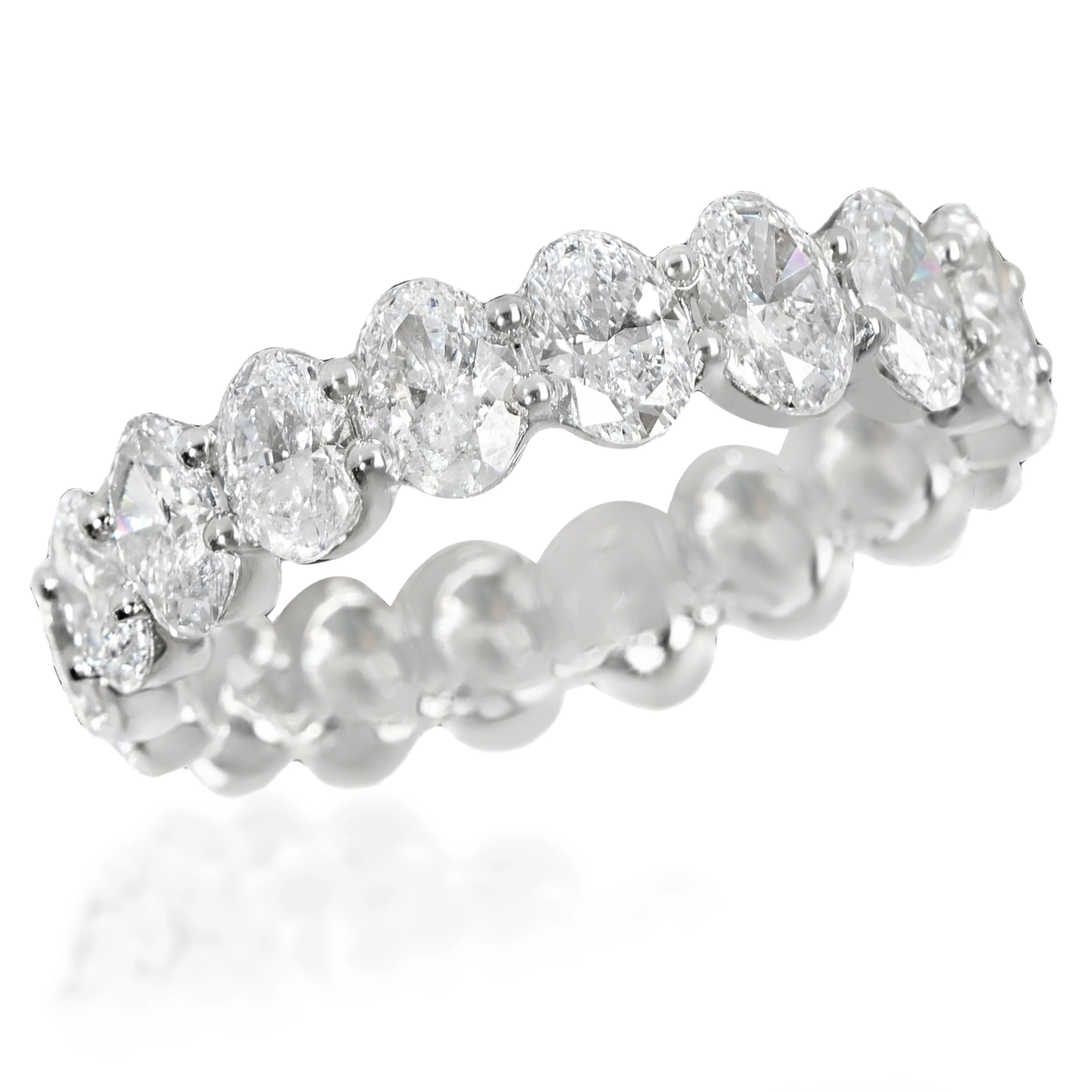 4 ctw White Gold Lab-Grown Diamond Wedding Band - Image 2