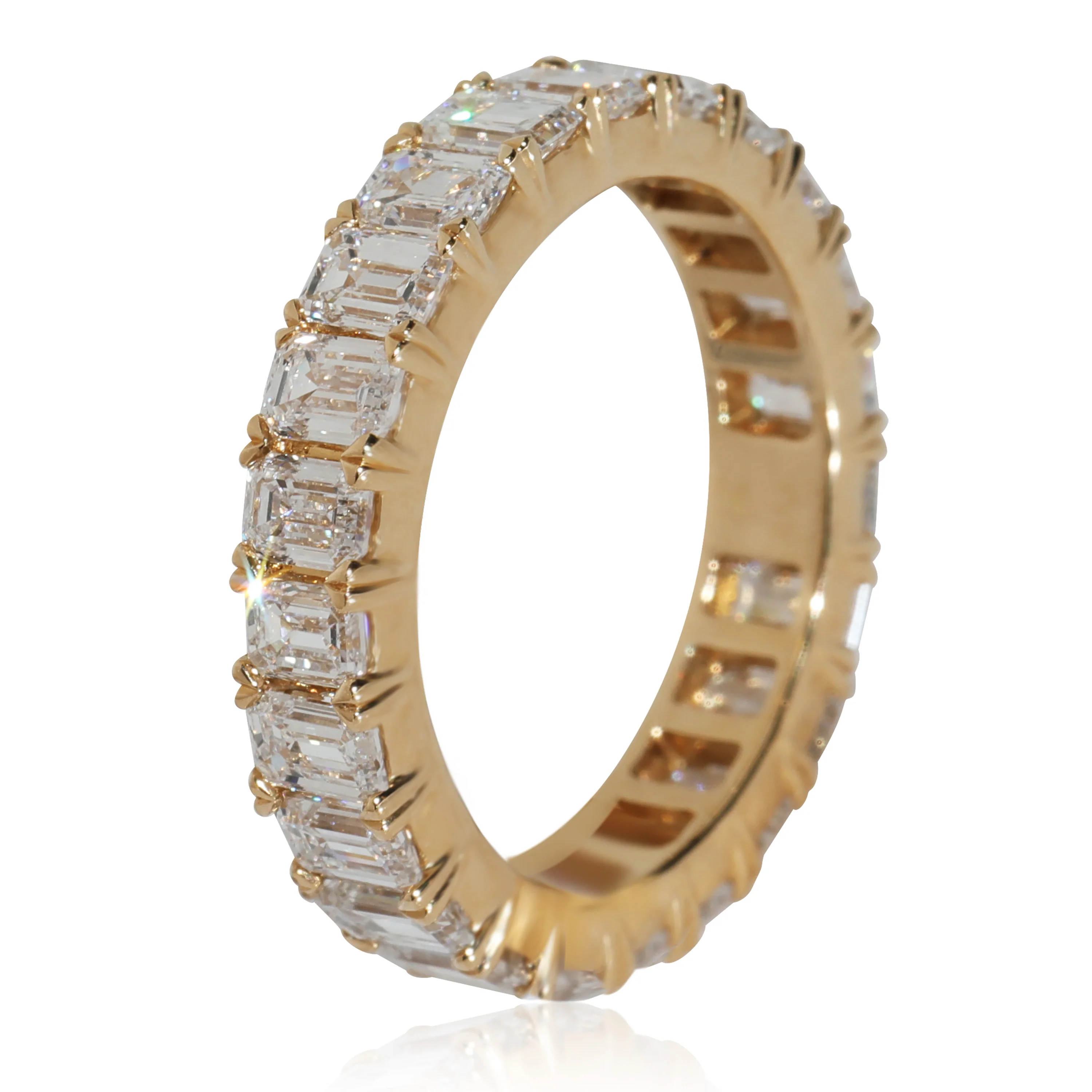 Lab-Grown Diamond Wedding Band in 14K Yellow Gold 3 CTW - Image 2