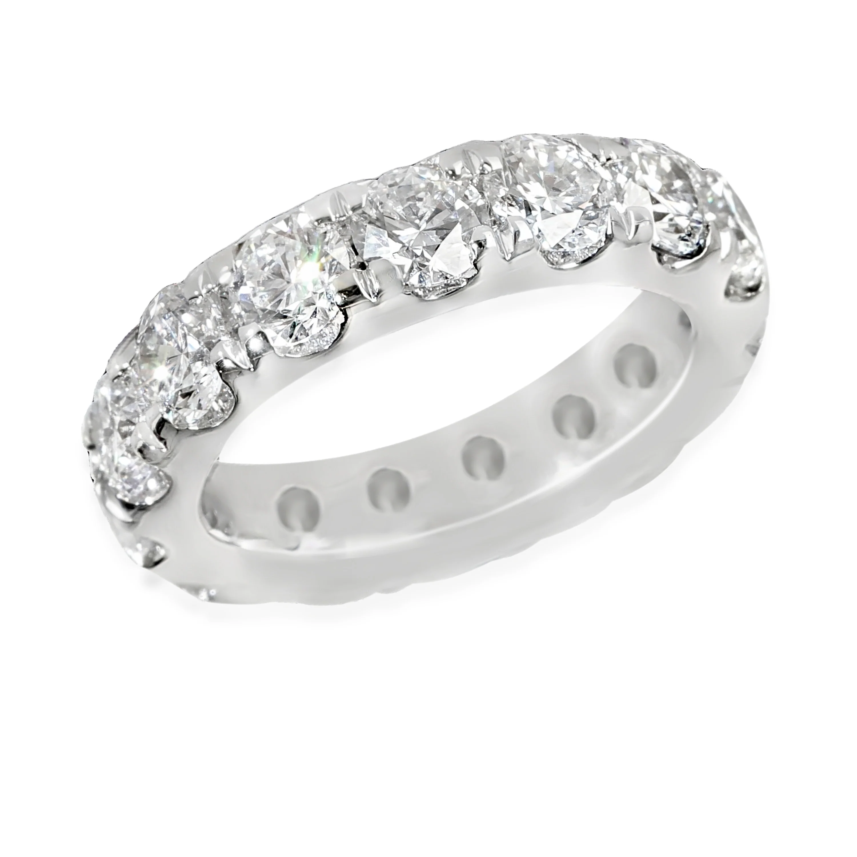 5 ctw White Gold Lab-Grown Diamond Wedding Band - Image 2