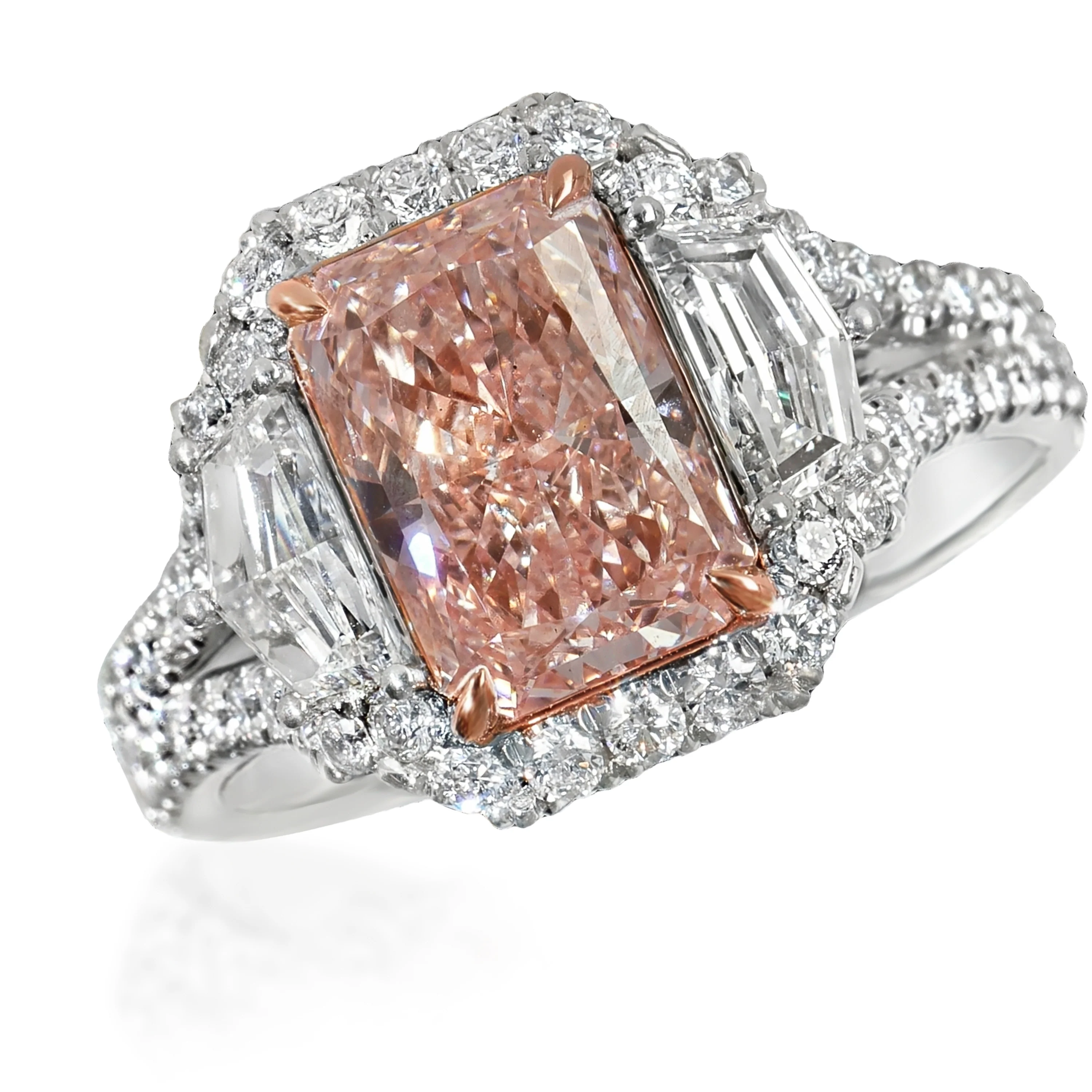3.57 ctw Rose Gold Lab-Grown Diamond Engagement Ring - Image 3