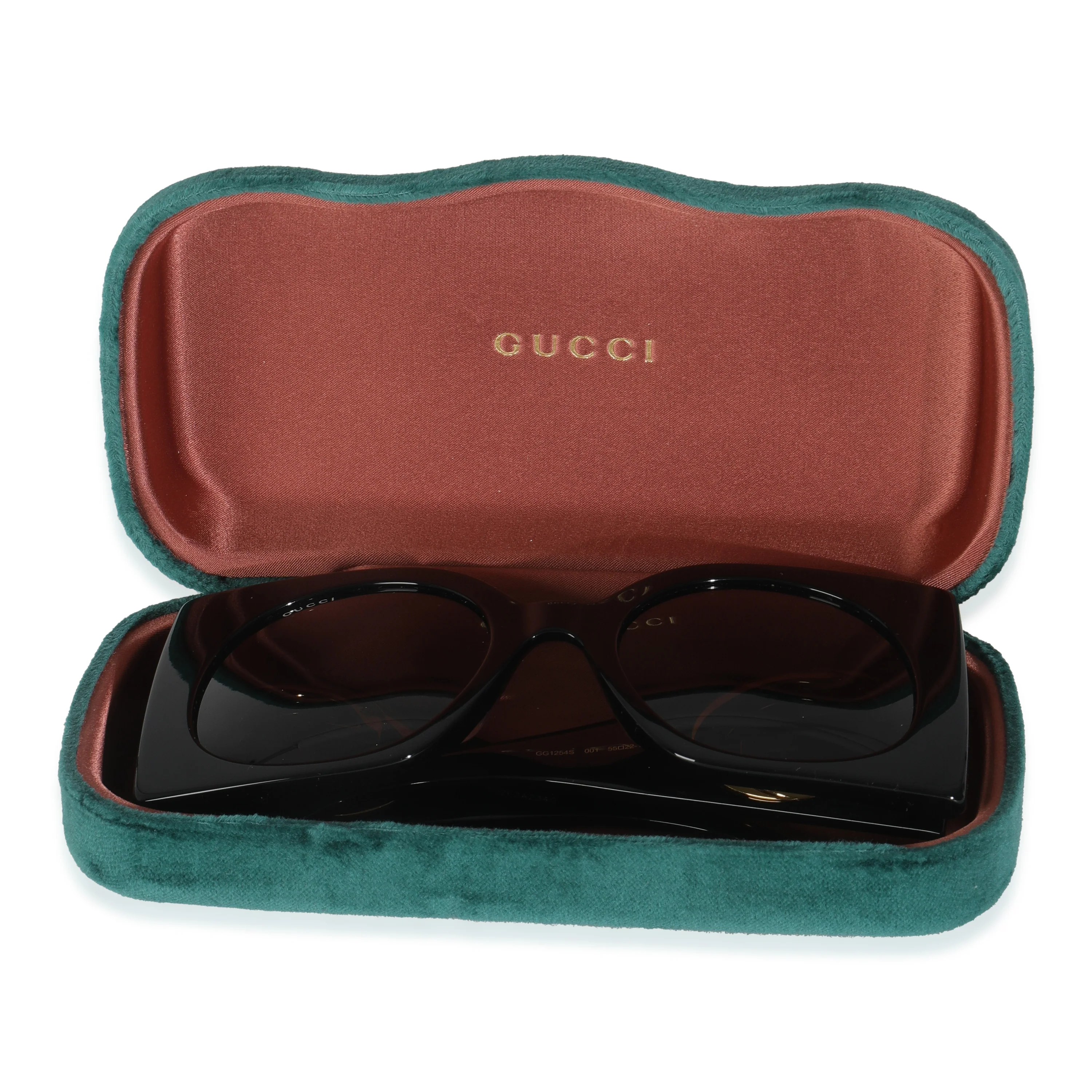 Black Acetate Oversized GG Square Frame Sunglasses - Image 4