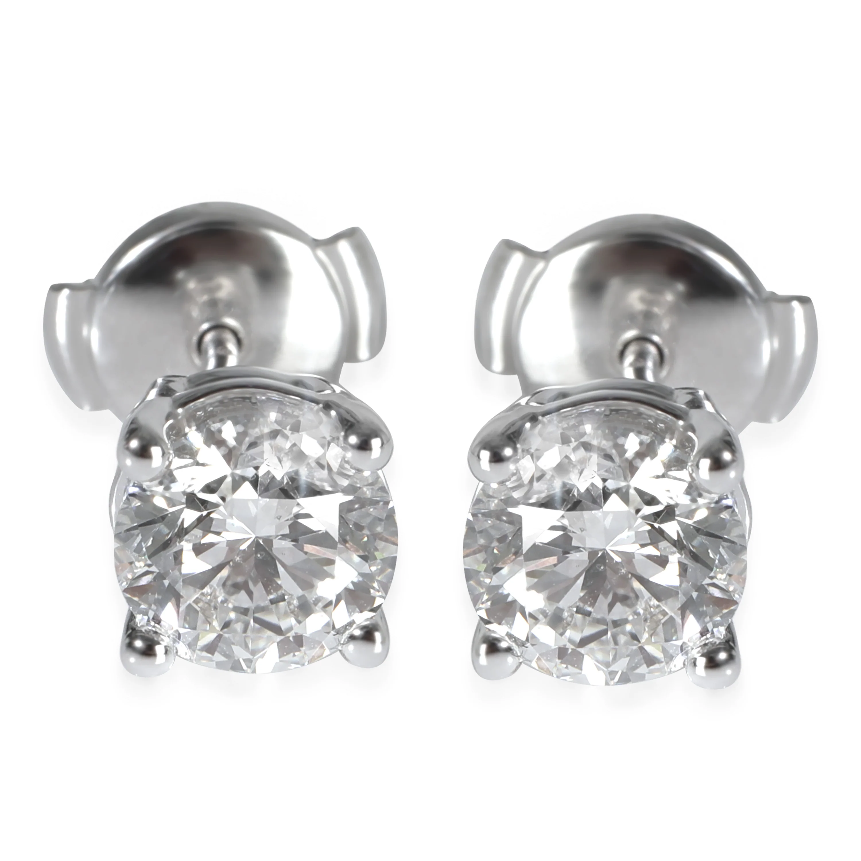 2 ctw White Gold Lab-Grown Diamond Earrings