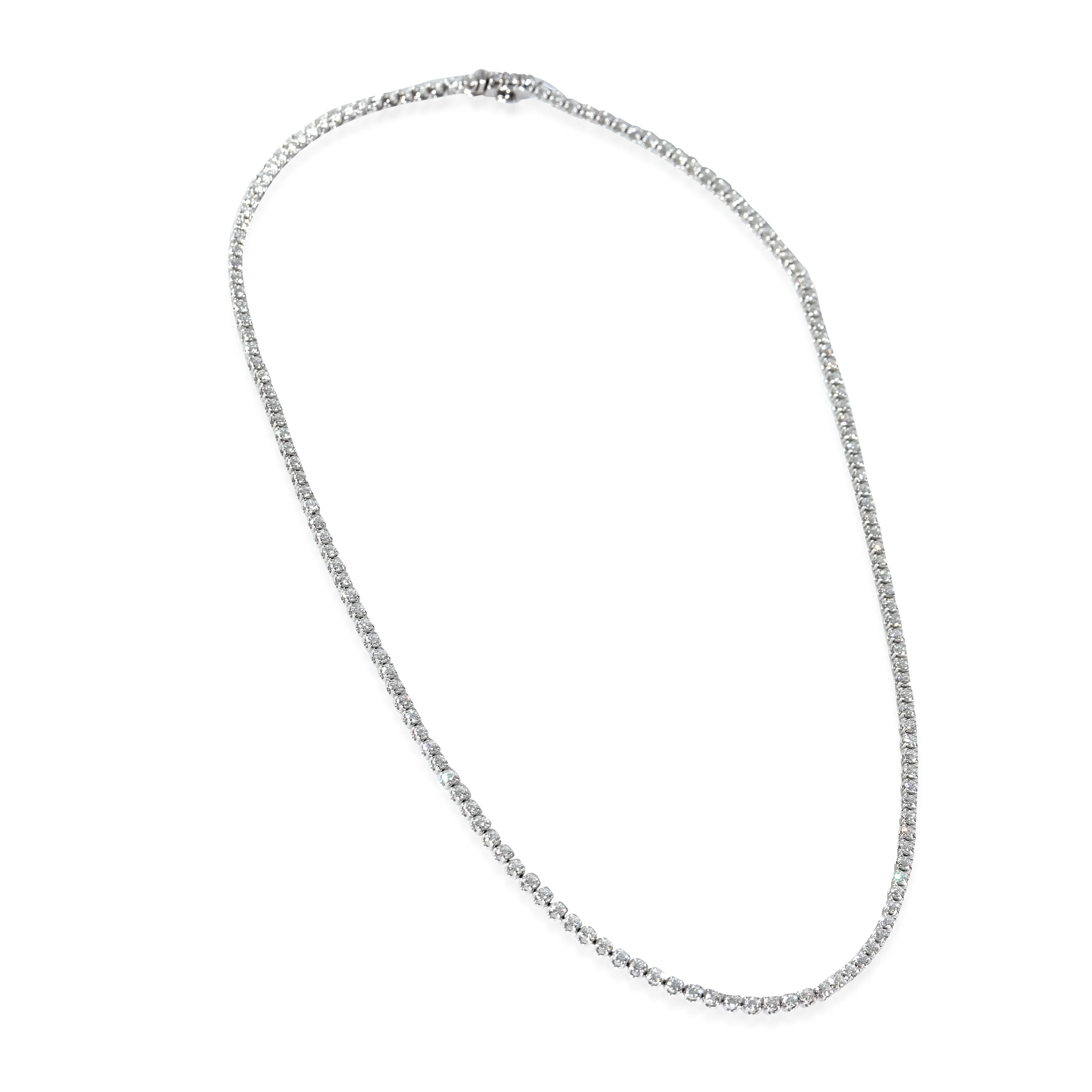 7 ctw White Gold Lab-Grown Diamond Necklace - Image 2