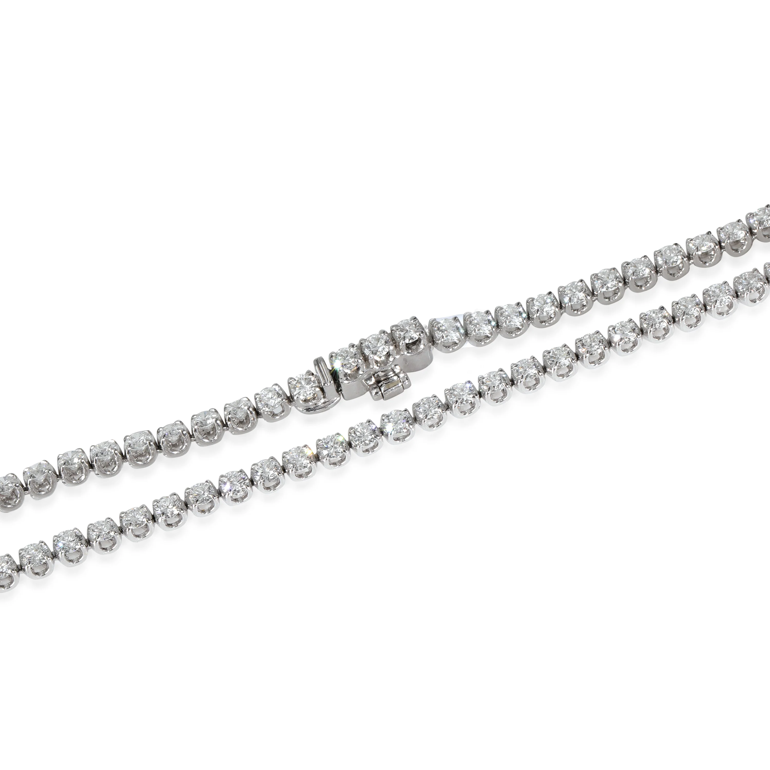 7 ctw White Gold Lab-Grown Diamond Necklace - Image 3