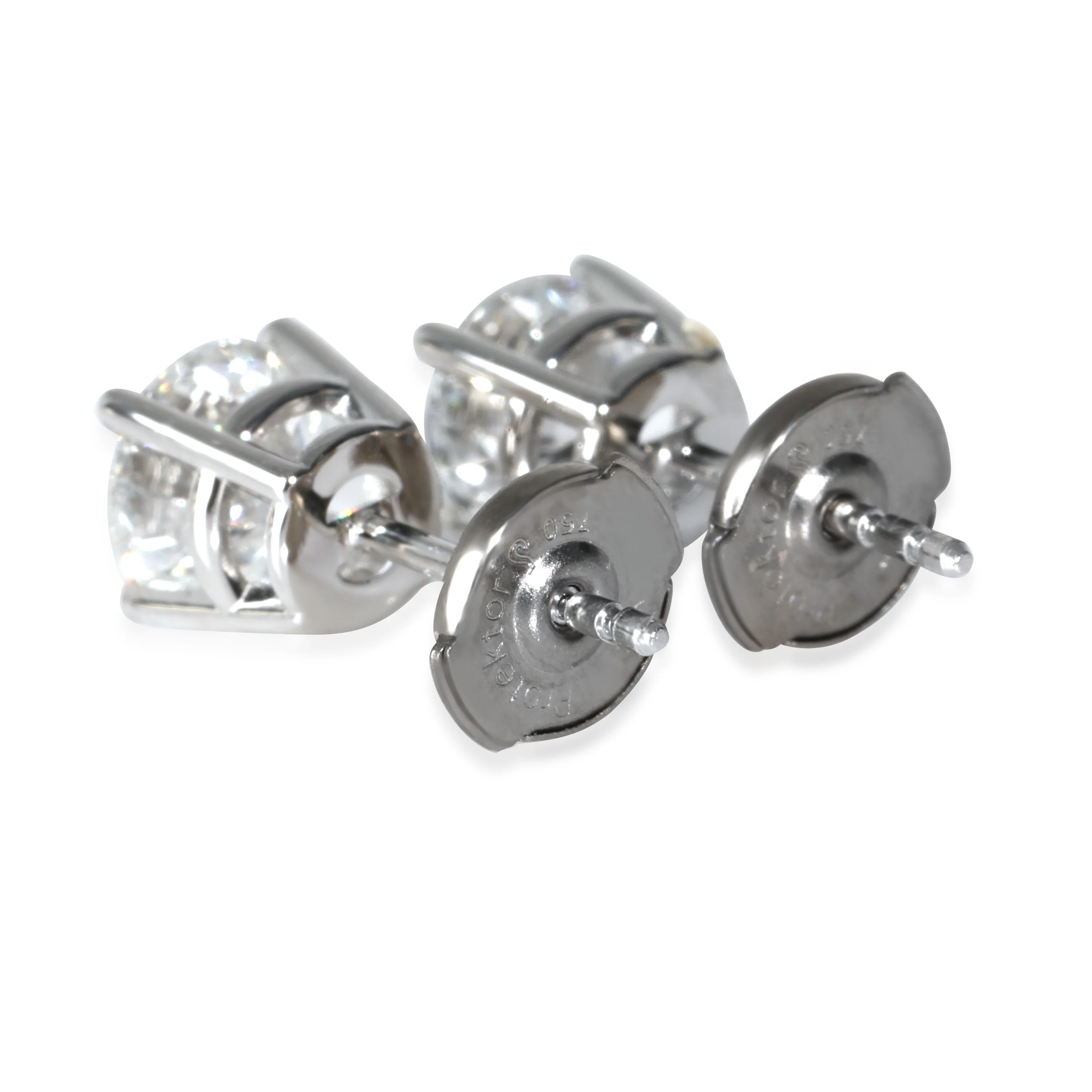 Lab-Grown Diamond Earrings in 18K White Gold 1.5 CTW - Image 3