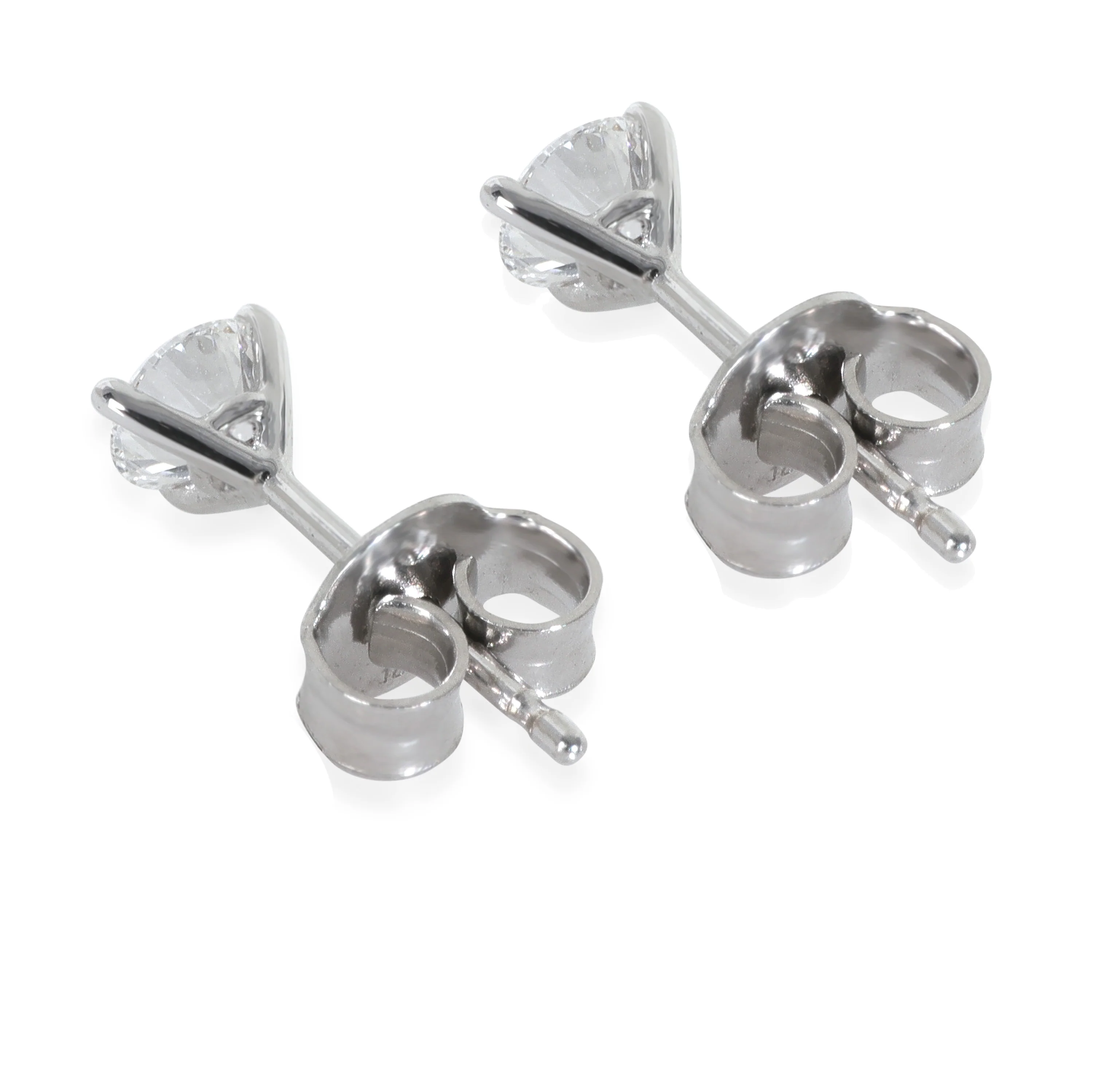 0.89 ctw White Gold Lab-Grown Diamond Earrings - Image 3