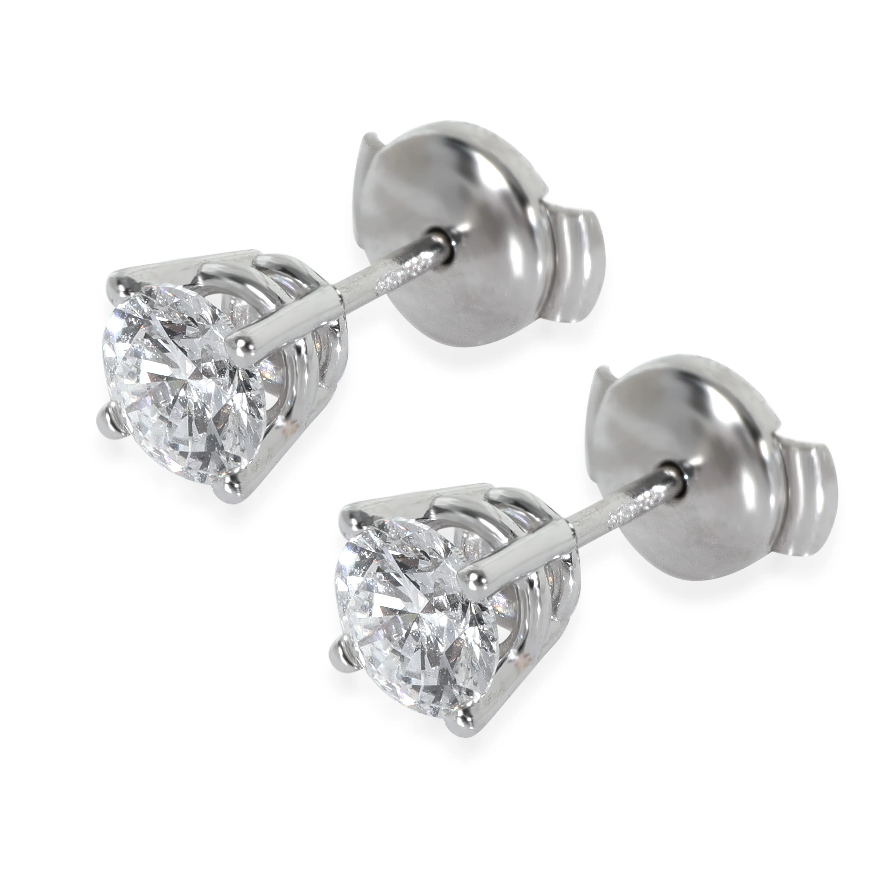 Lab-Grown Diamond Earrings In 18K White Gold 1.00 Ctw. - Image 2